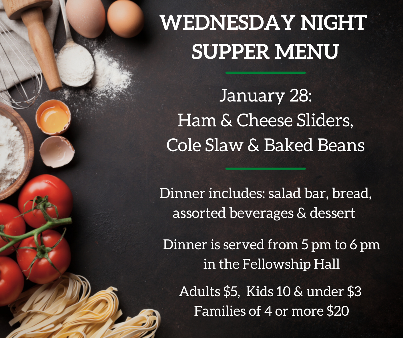 Wednesday Night Supper 