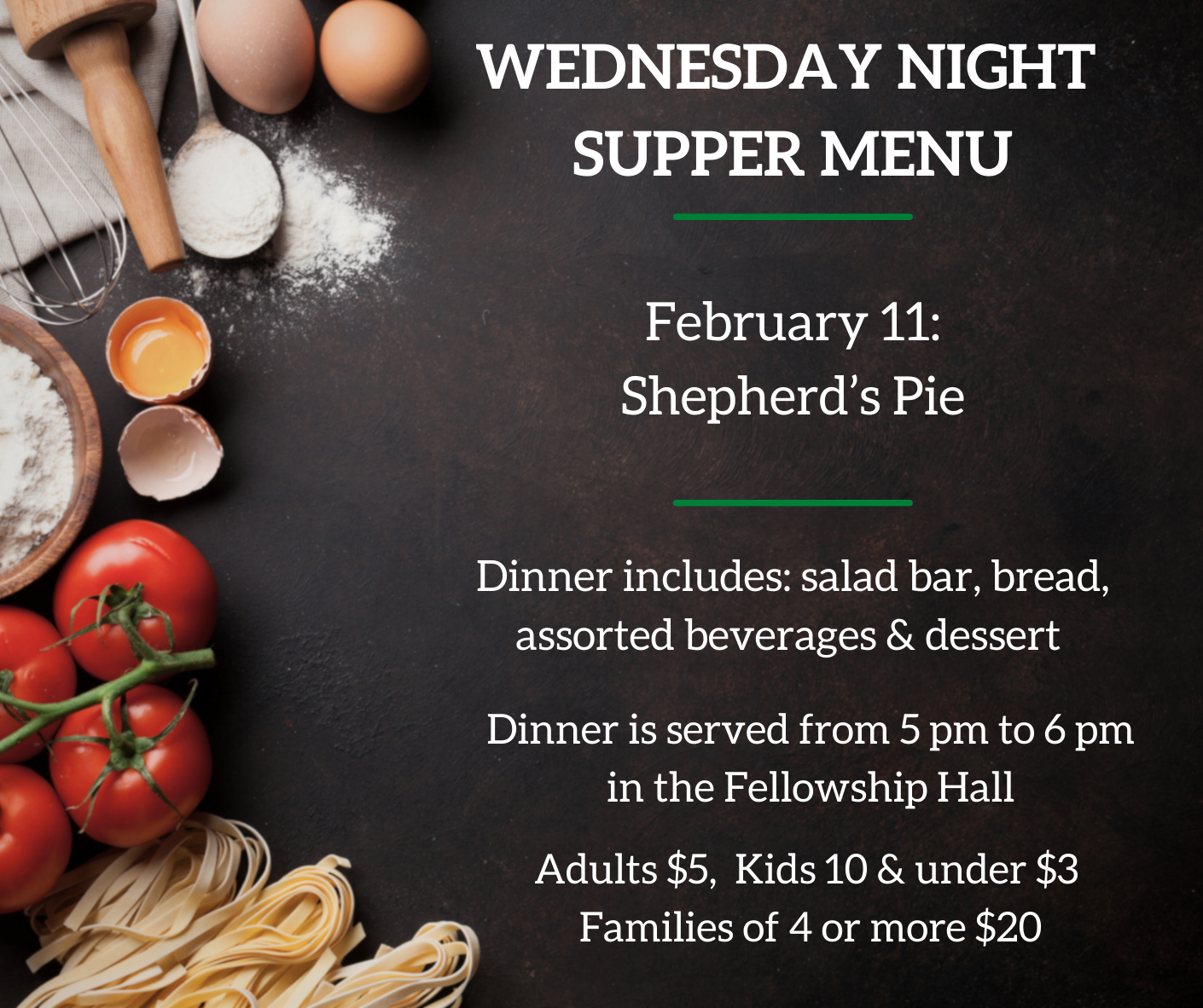 Wednesday Night Supper