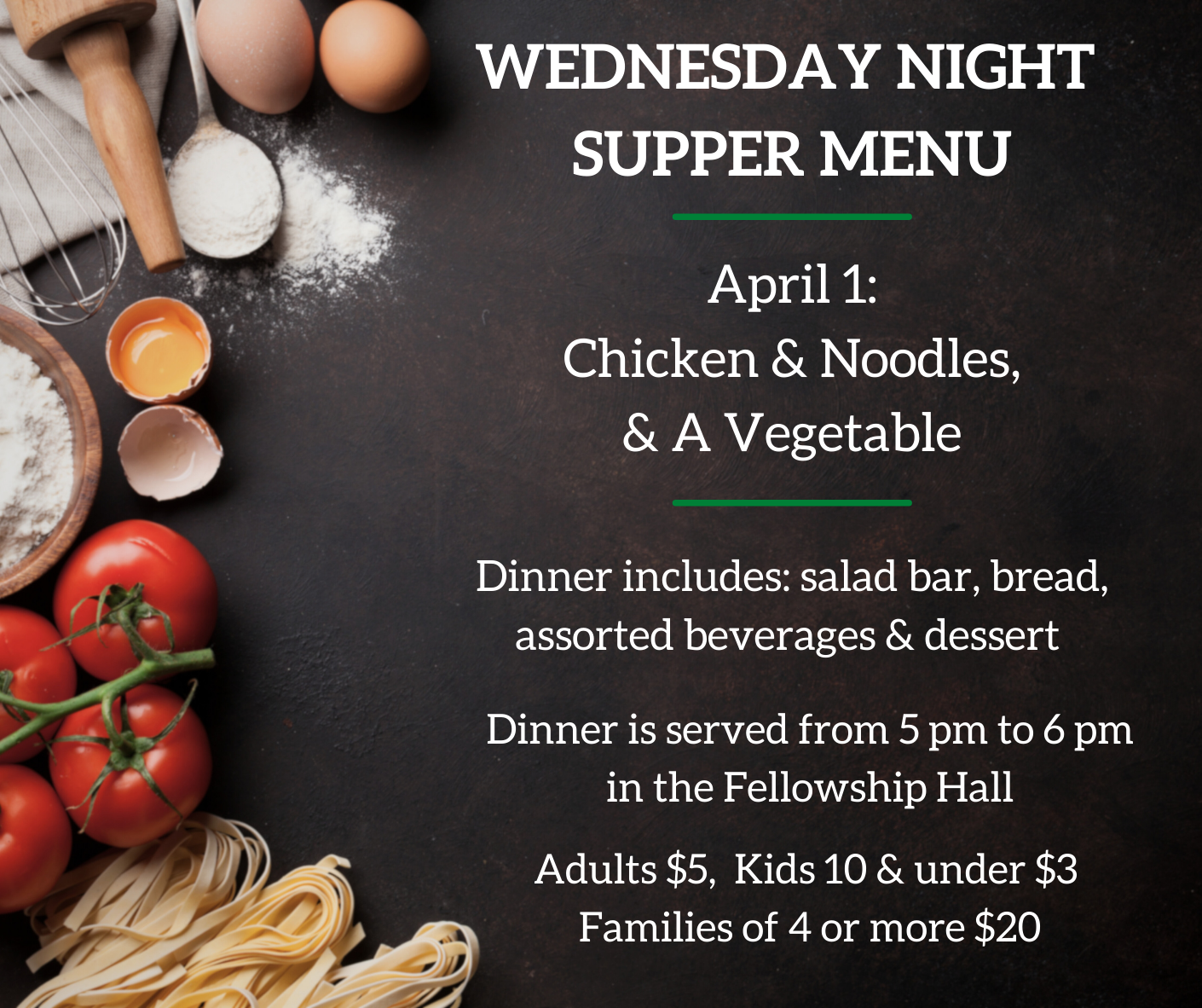 Wednesday Night Supper  