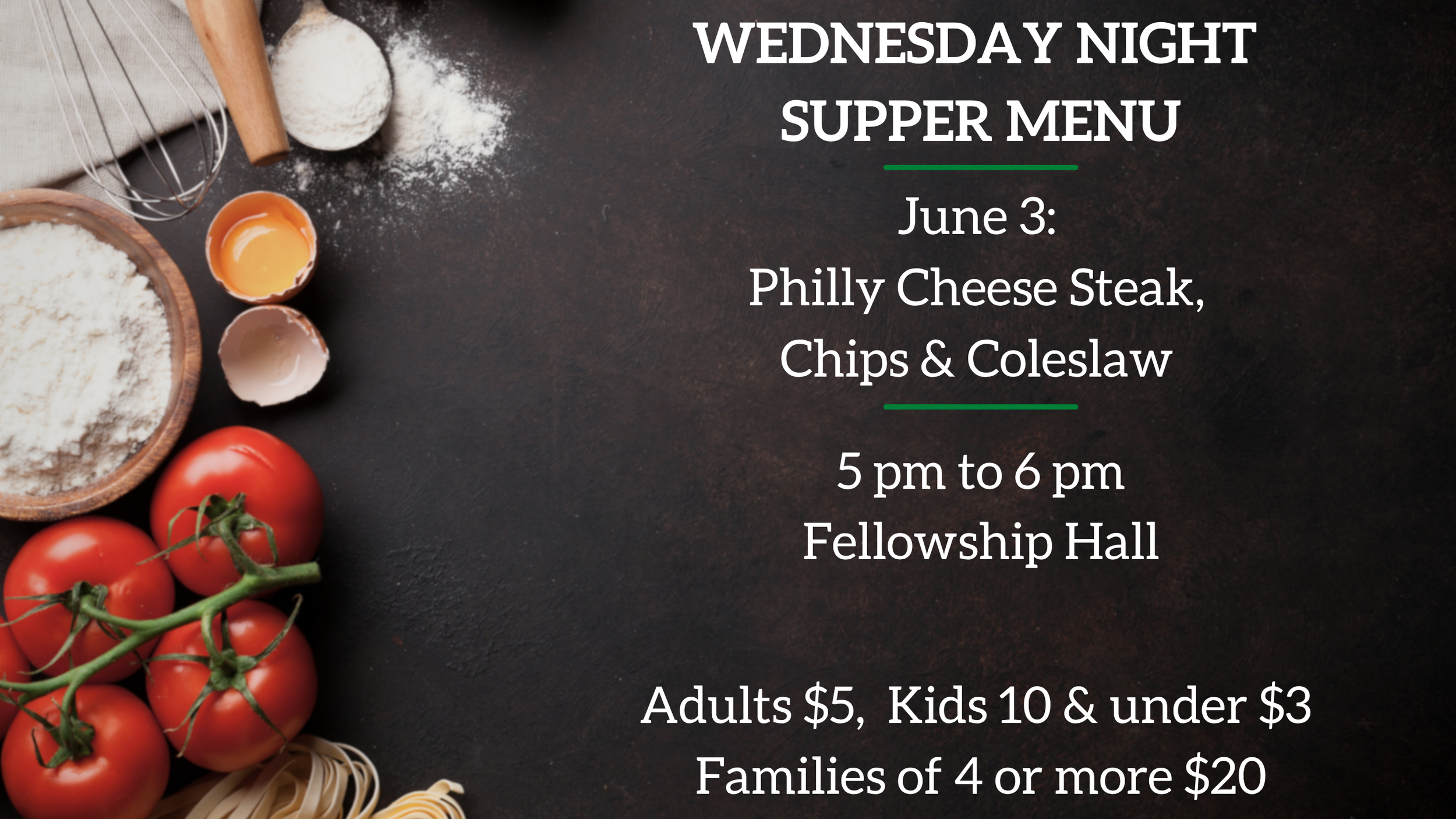 Wednesday Night Supper 