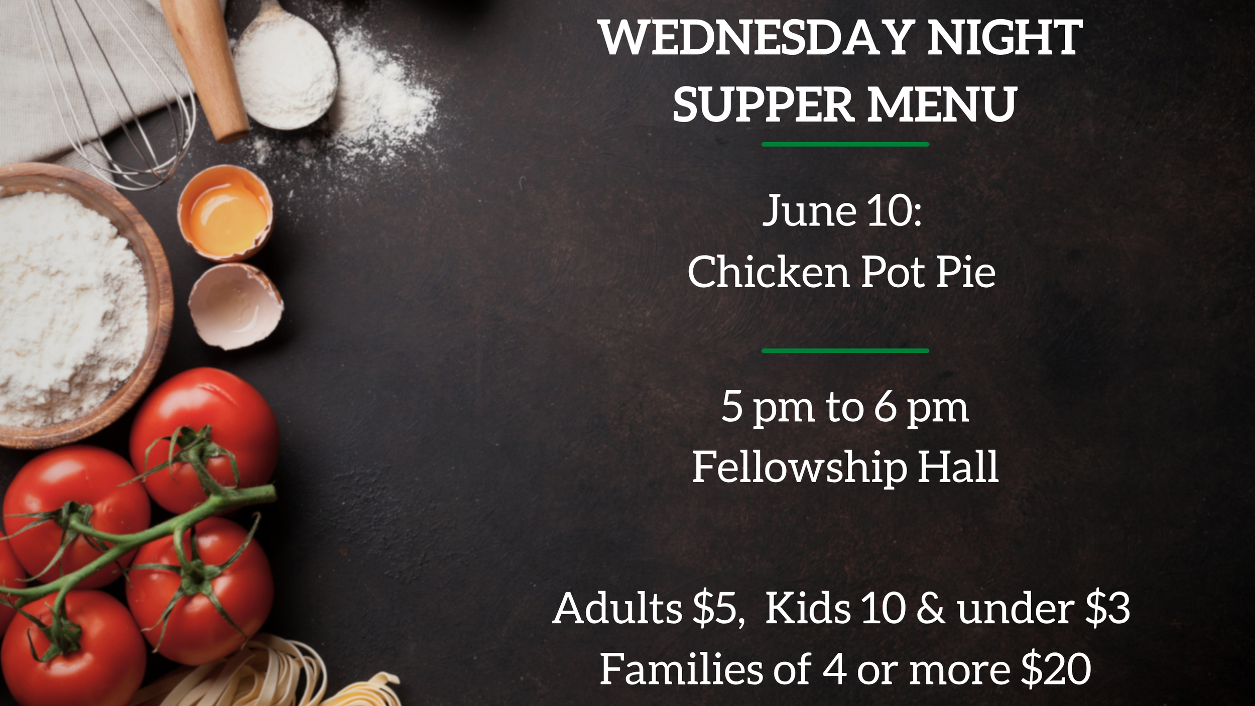 Wednesday Night Supper  