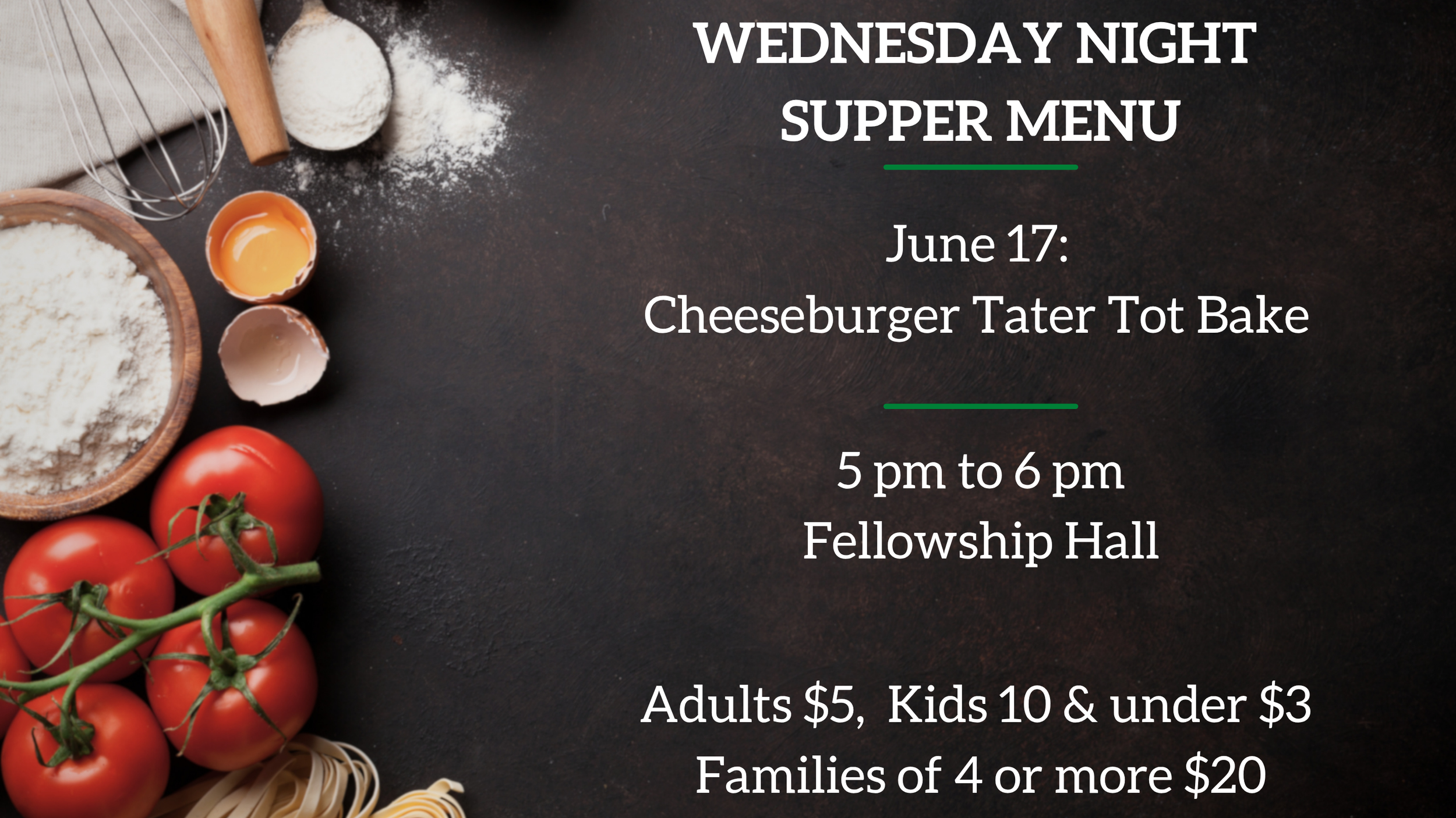 Wednesday Night Supper  