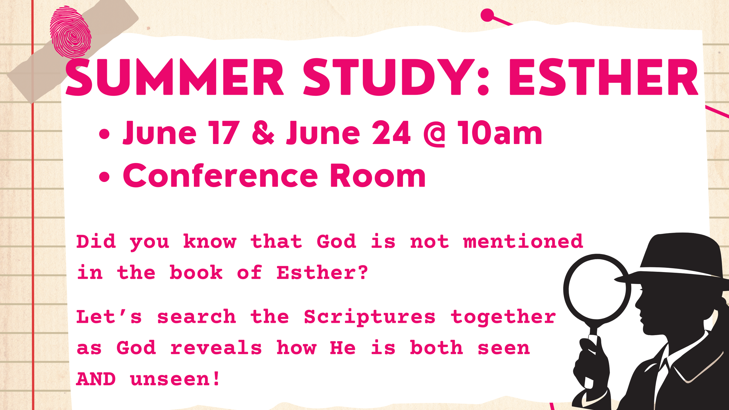 Summer Study: Esther