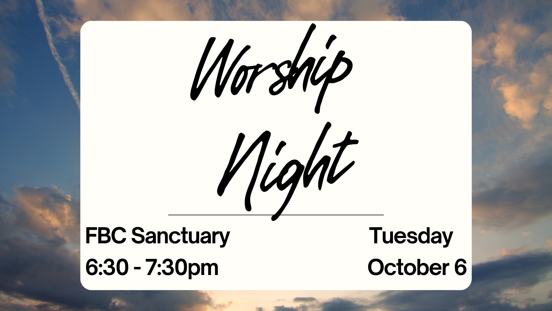 Worship Night