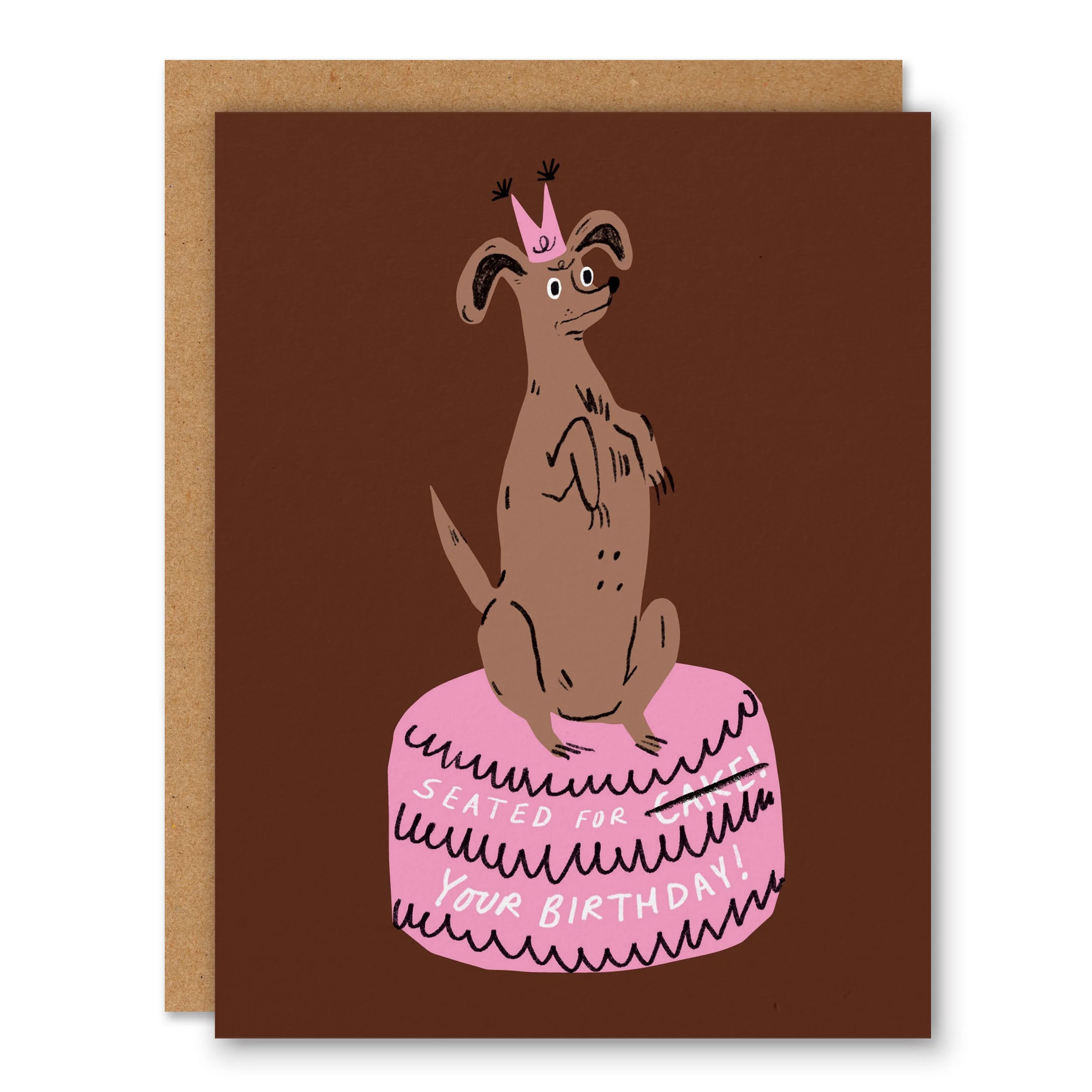 Seated For Your Birthday - Greeting Card x 6