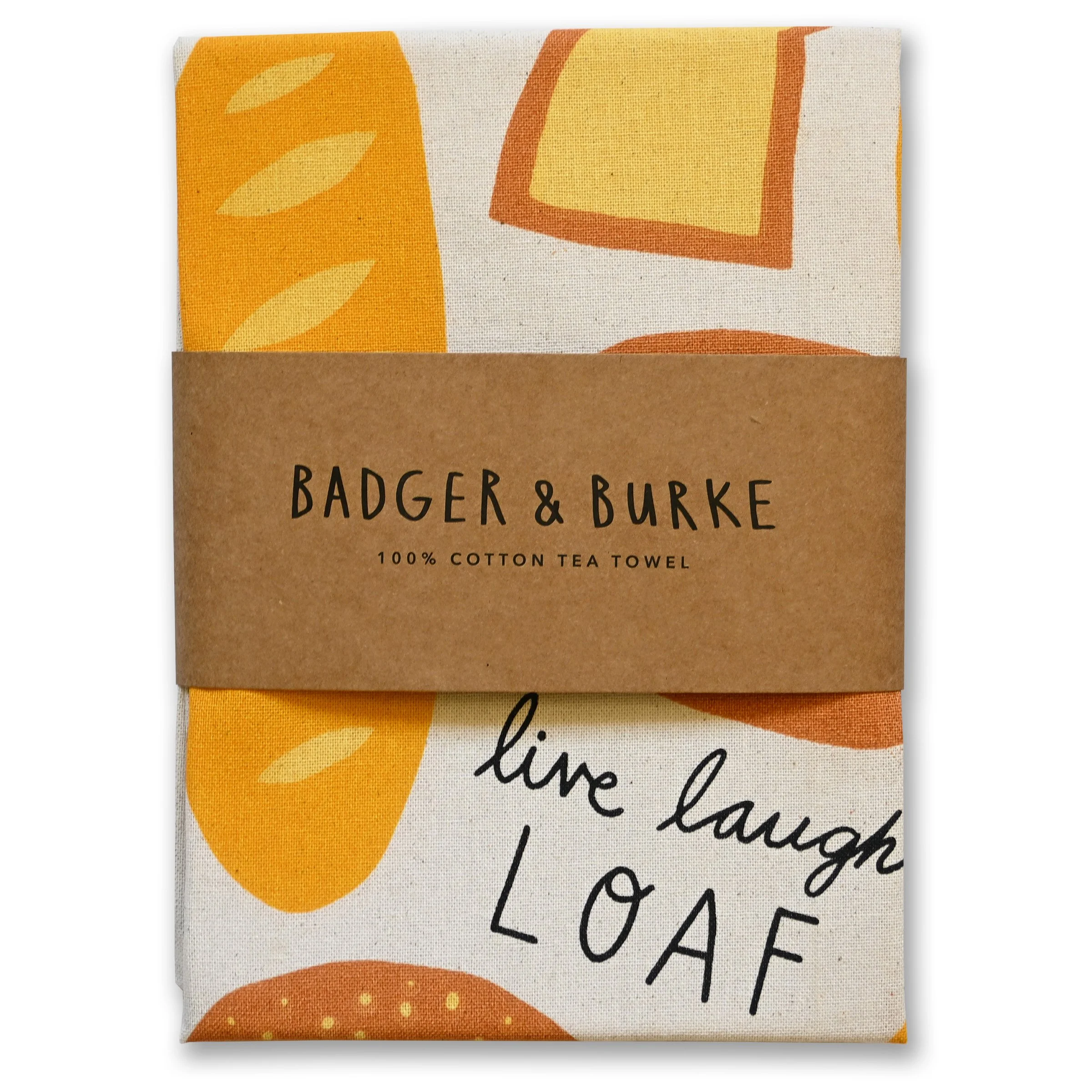 Life Laugh Loaf Tea Towel x 4