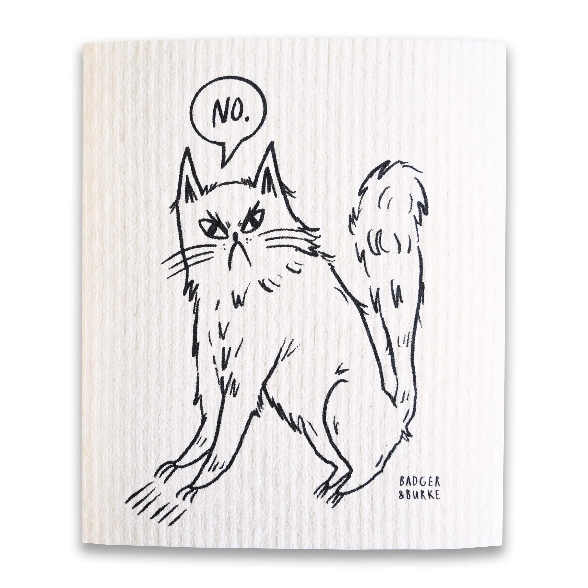 Snitty Kitty "NO" Sponge Cloth x 4
