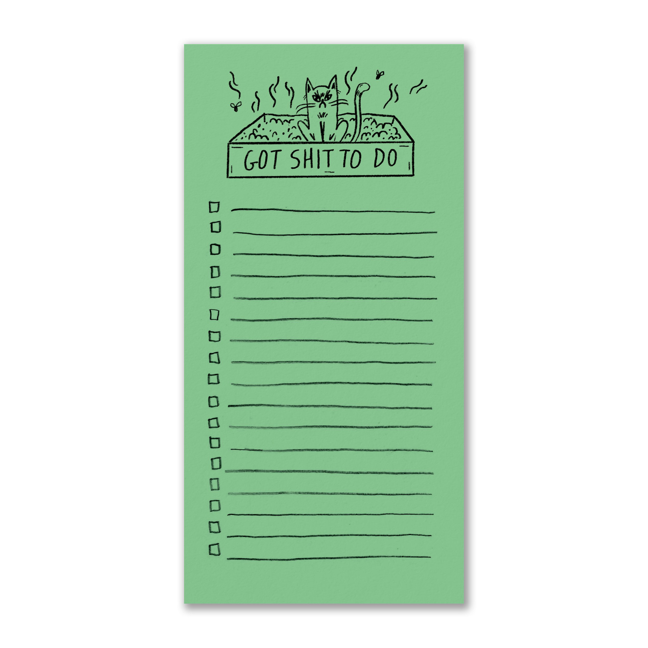 Snitty Kitty "Shit to Do" Notepad x 4