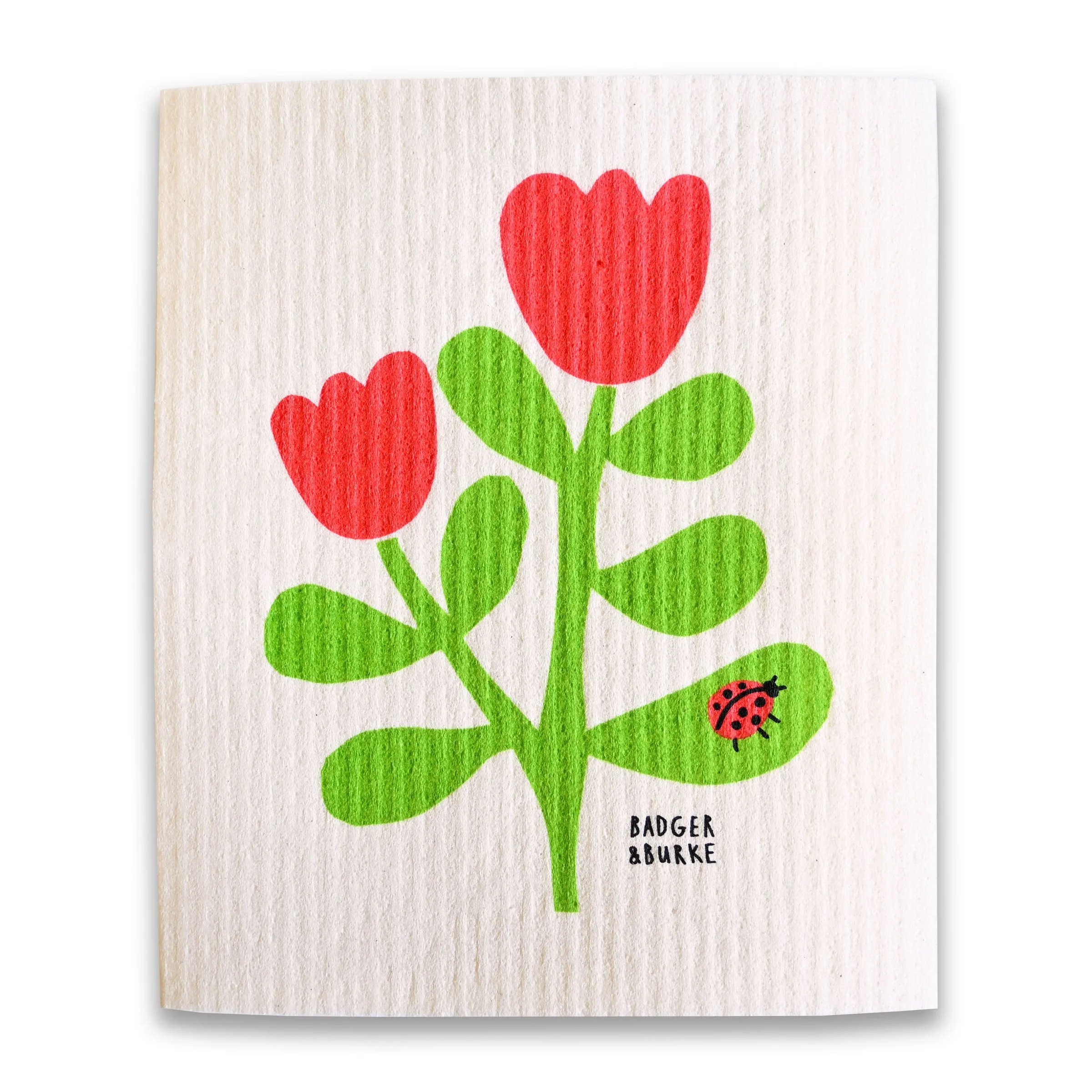 Ladybug Sponge Cloth x 4