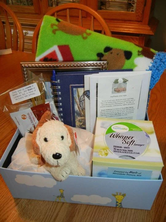 Sample of Boy Memory Box. More photos below.
