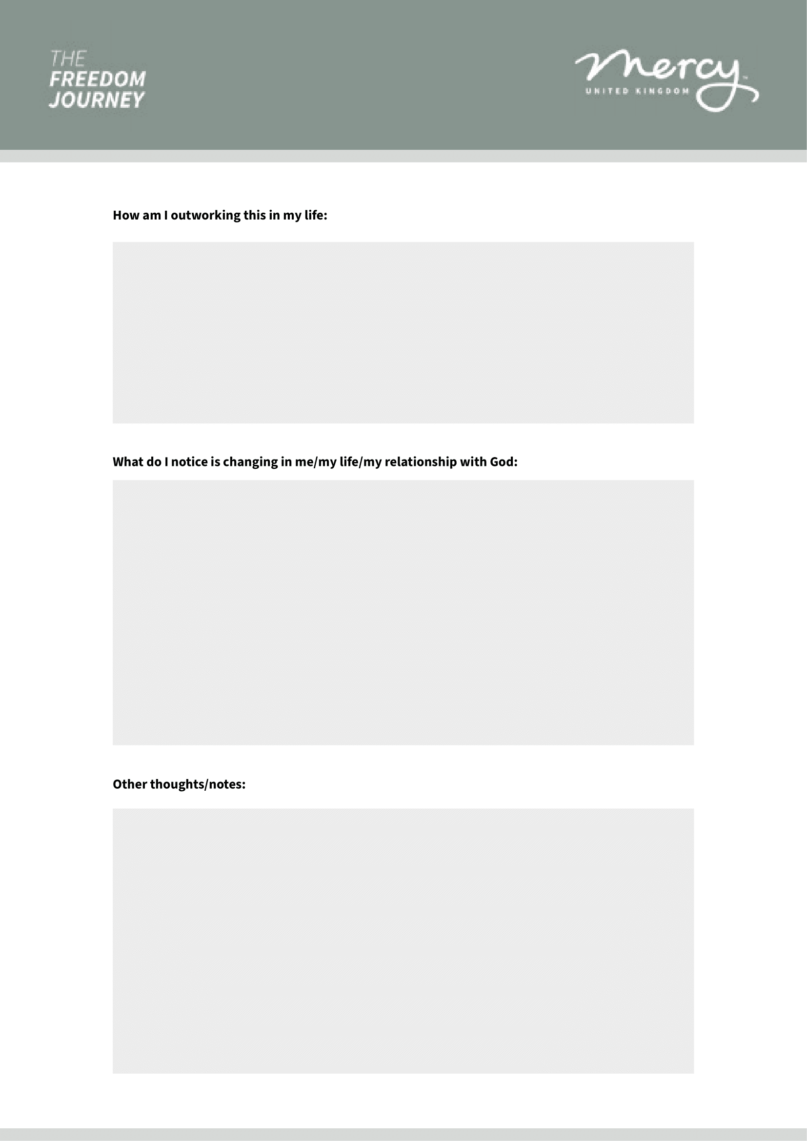 He Module Review Form Module 1 Review Form — Mercy UK