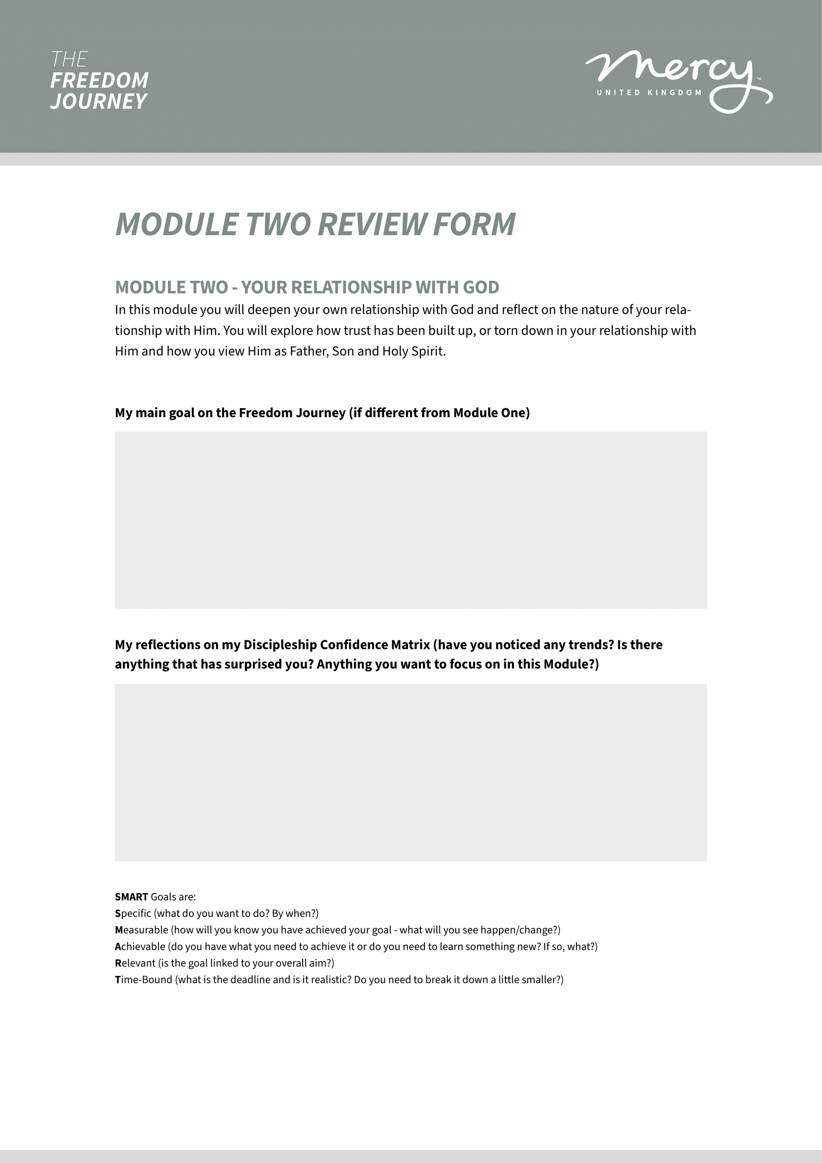 Module 2 Review Form — Mercy UK