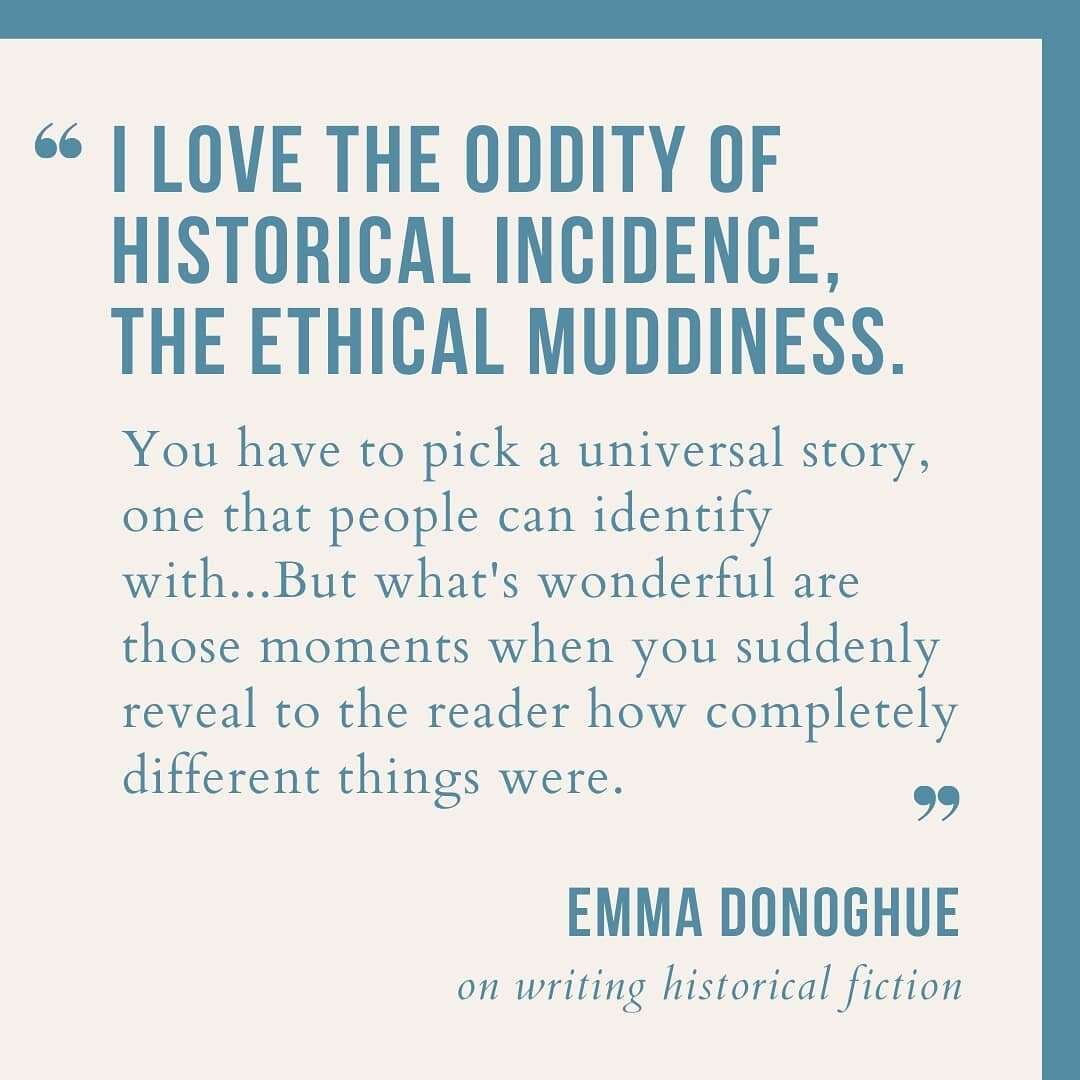 Some historical fiction #WednesdayWisdom to start the day. 
.
From The Guardian - Emma Donoghue: the books interview by Sarah Crown; Oct. 12,  2012 - www.theguardian.com/books/2012/oct/19/emma-donoghue-the-books-interview
.
.
.
#authorslife #historic