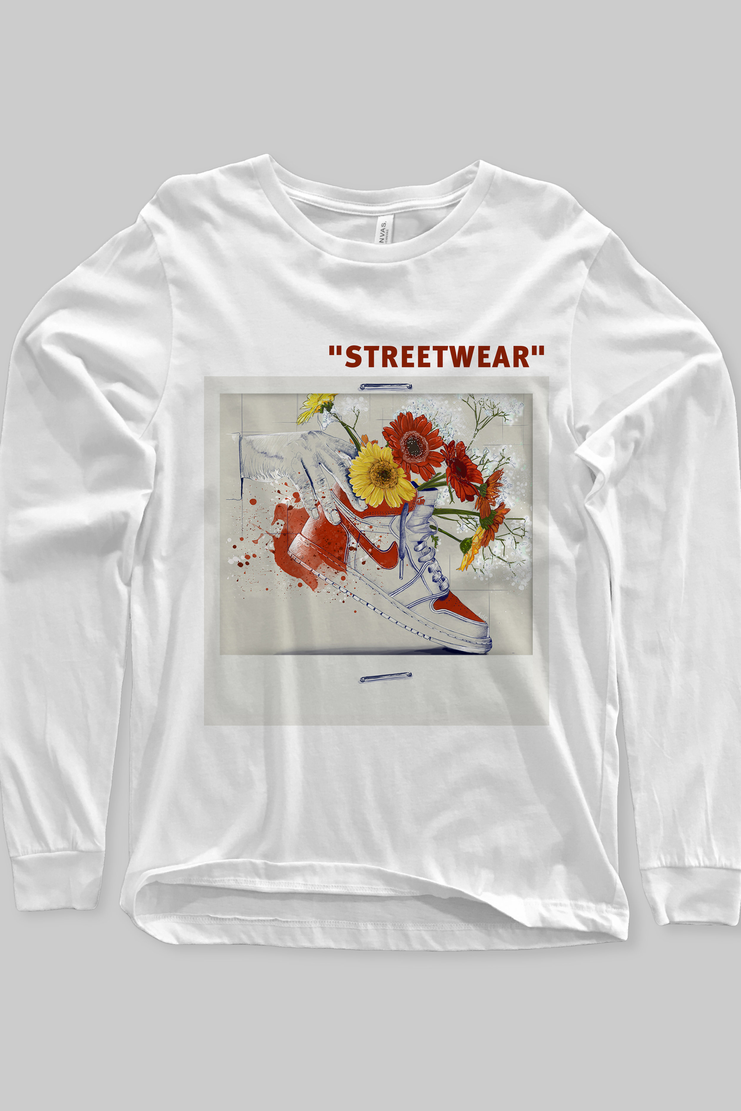 nike t shirt flowers