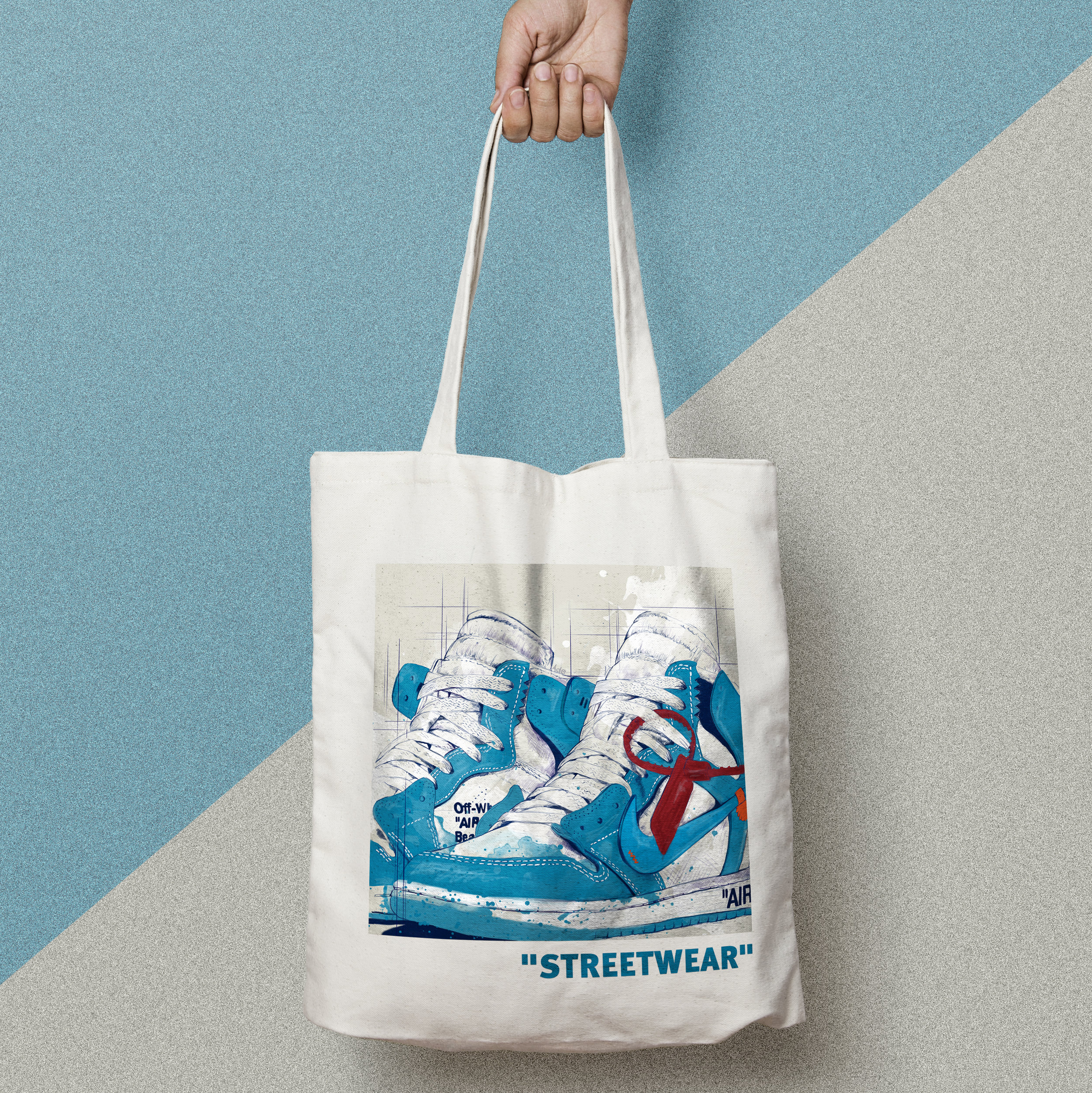 Vakantie Herinnering Markeer Classic Cotton Bag "OFFWHITE x NIKE" — A. Martiny