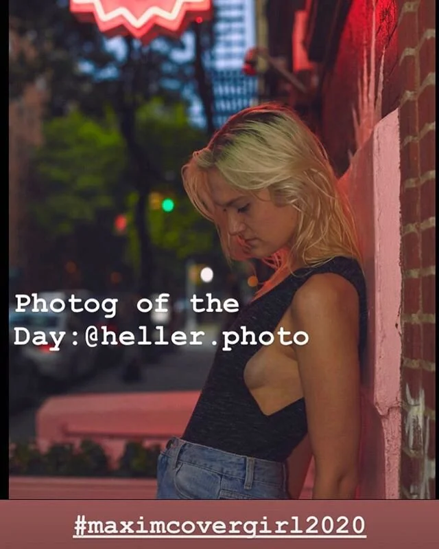 Let&rsquo;s hear it for our 📸 of the day, @heller.photo! 
Top 15 is Tonite! Don&rsquo;t forget to vote! 
#maximcovergirl2020 #erindahl 
#voteerin #soho #nyc #model