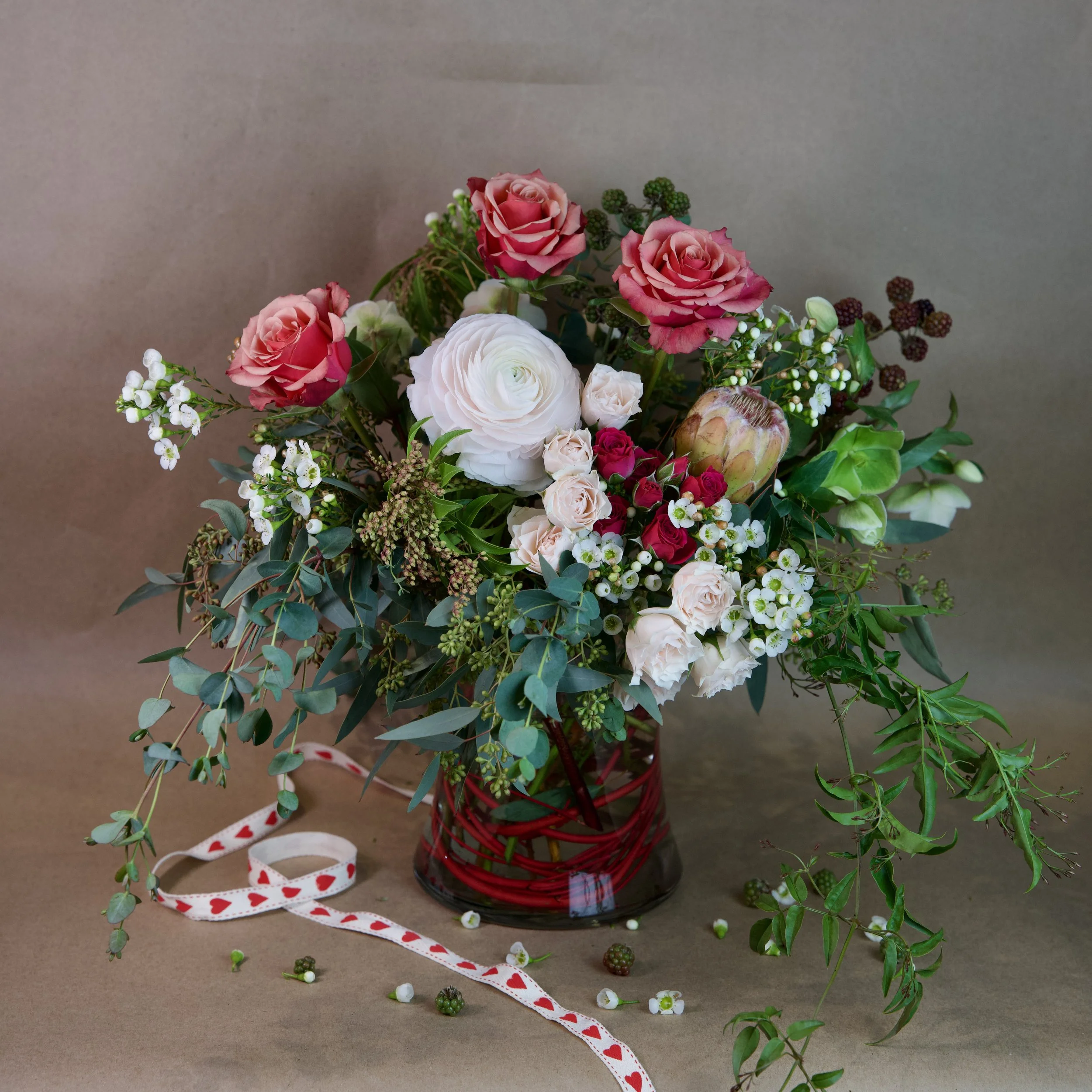 Valentine's Day flowers in a large bouquet from Flowers by Eryn in Bend