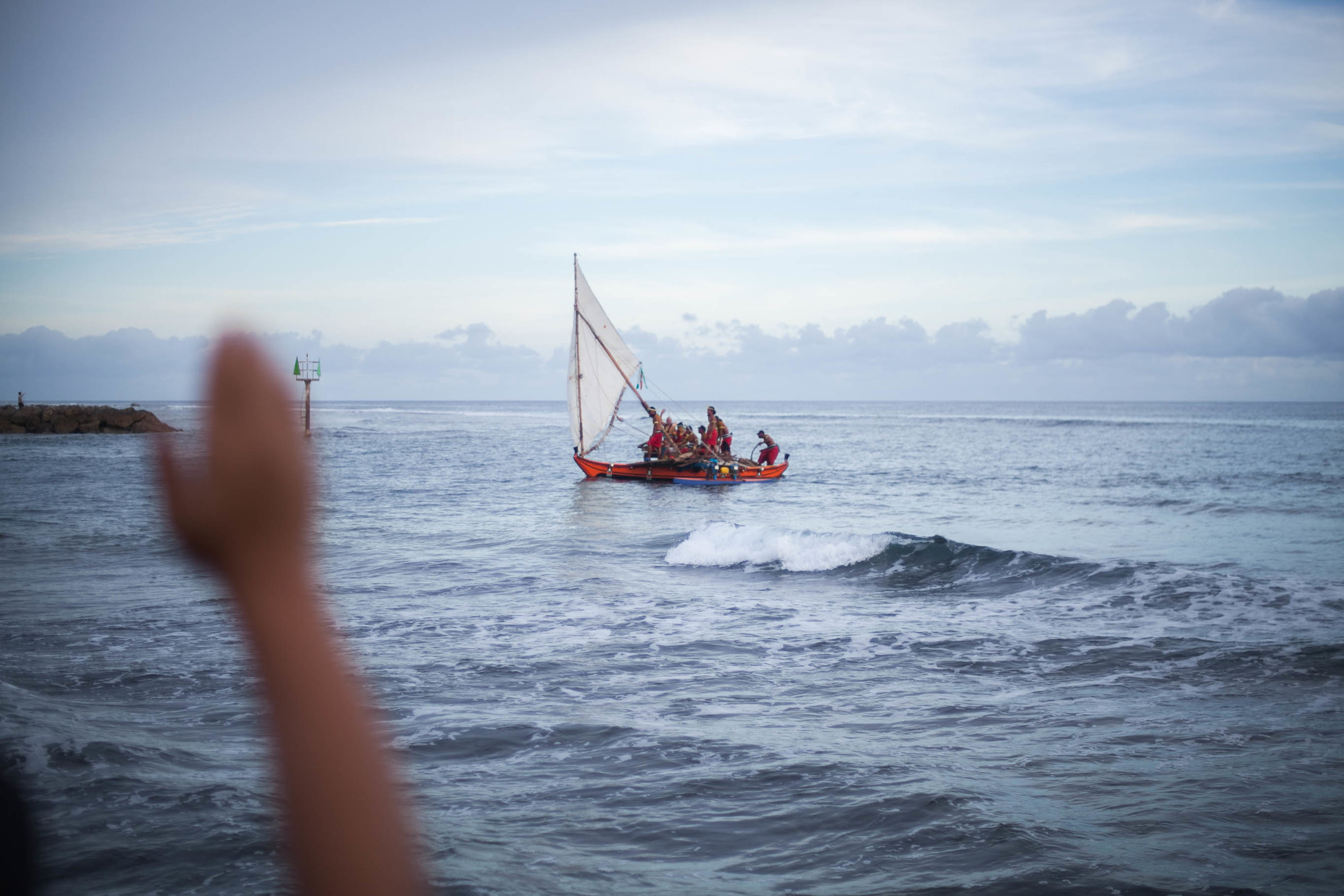Traditional Canoe Welcome Ceremony for The Festival of Pacific Arts 2016, Hagatna 