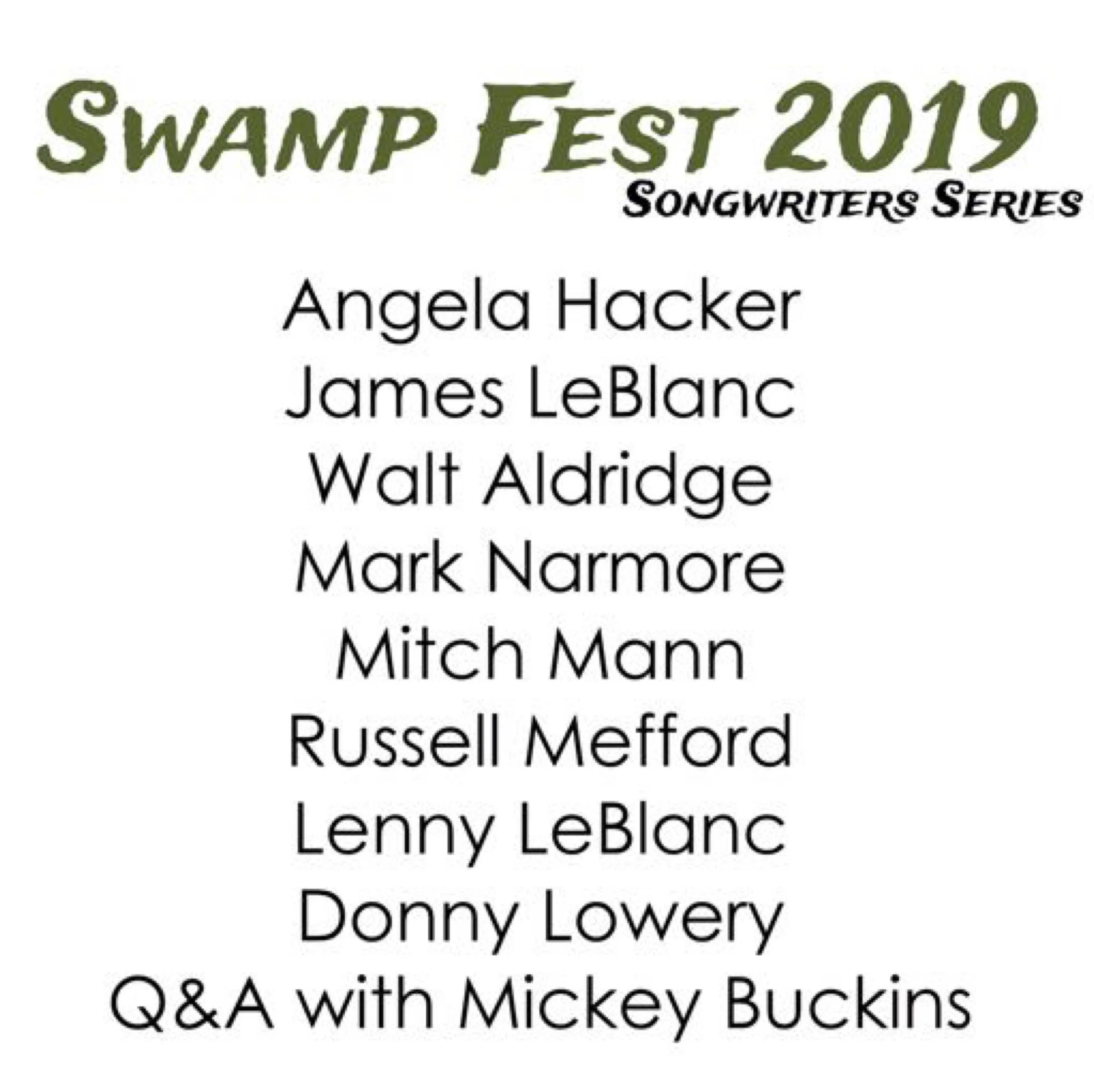 Swamp Fest 2019