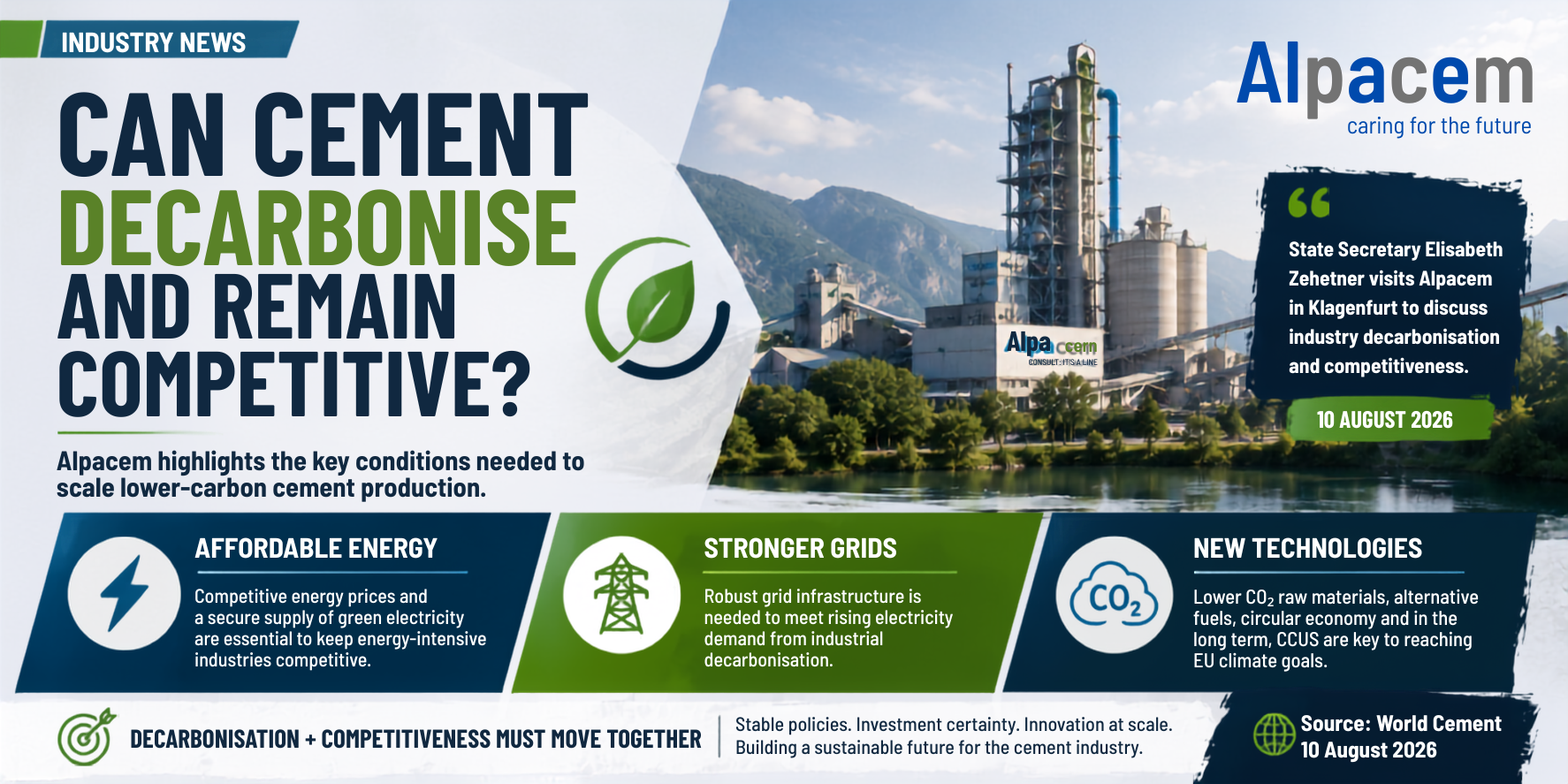 Can Cement Decarbonise and Remain Competitive?