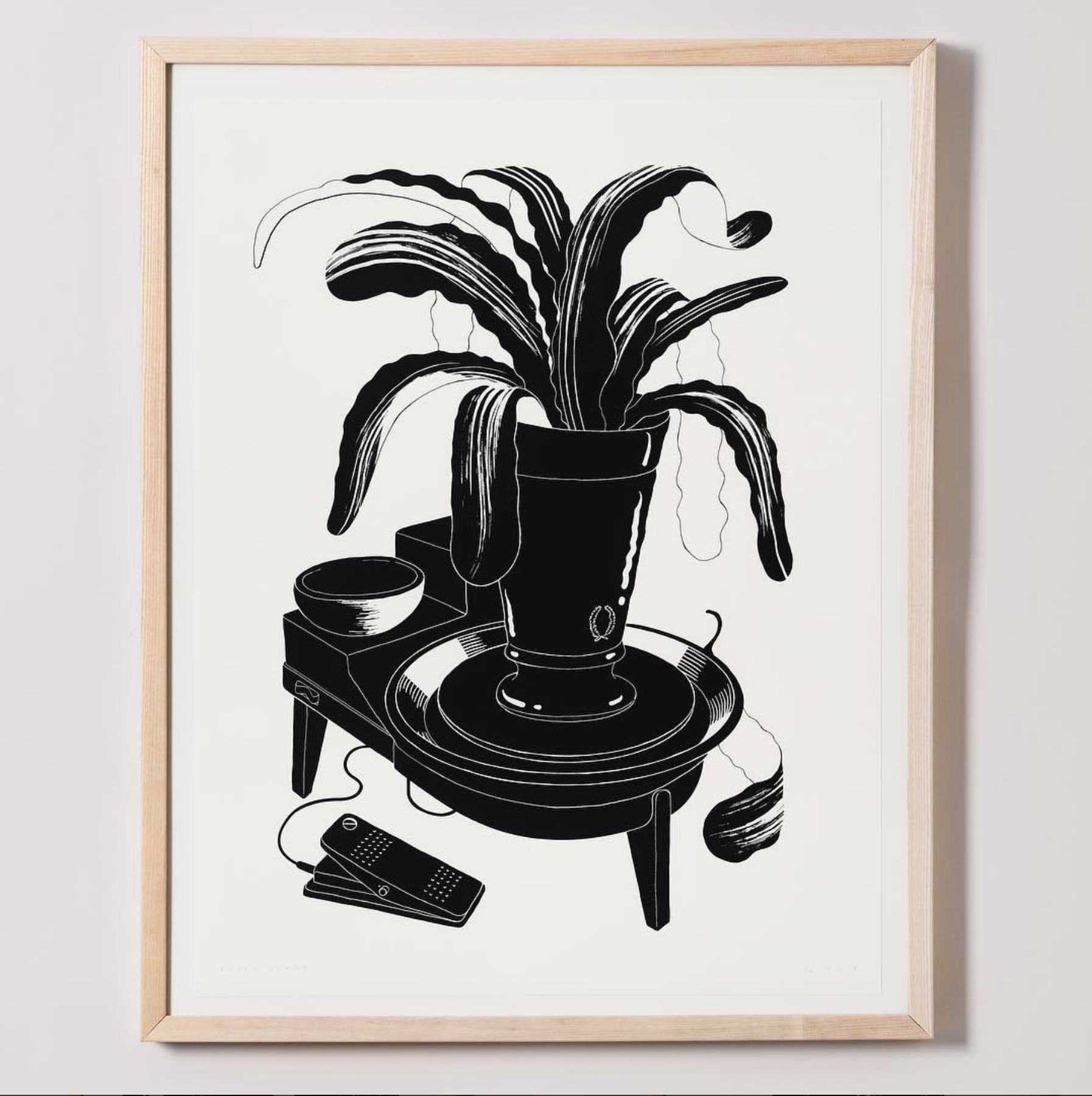 Source . How amazing is this print?! And I love that they paired it with a natural frame.