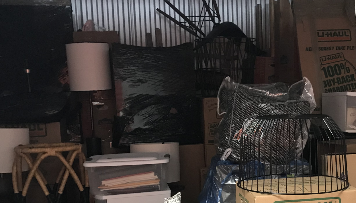 Storage tetris Exhibit A. Nothing is coming out of there until we move.