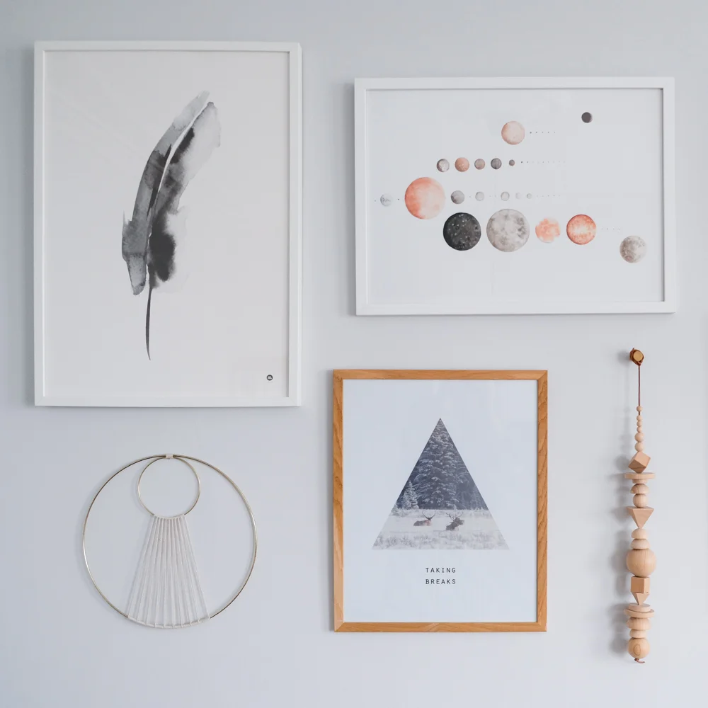 Taking lots of notes on this gallery wall.