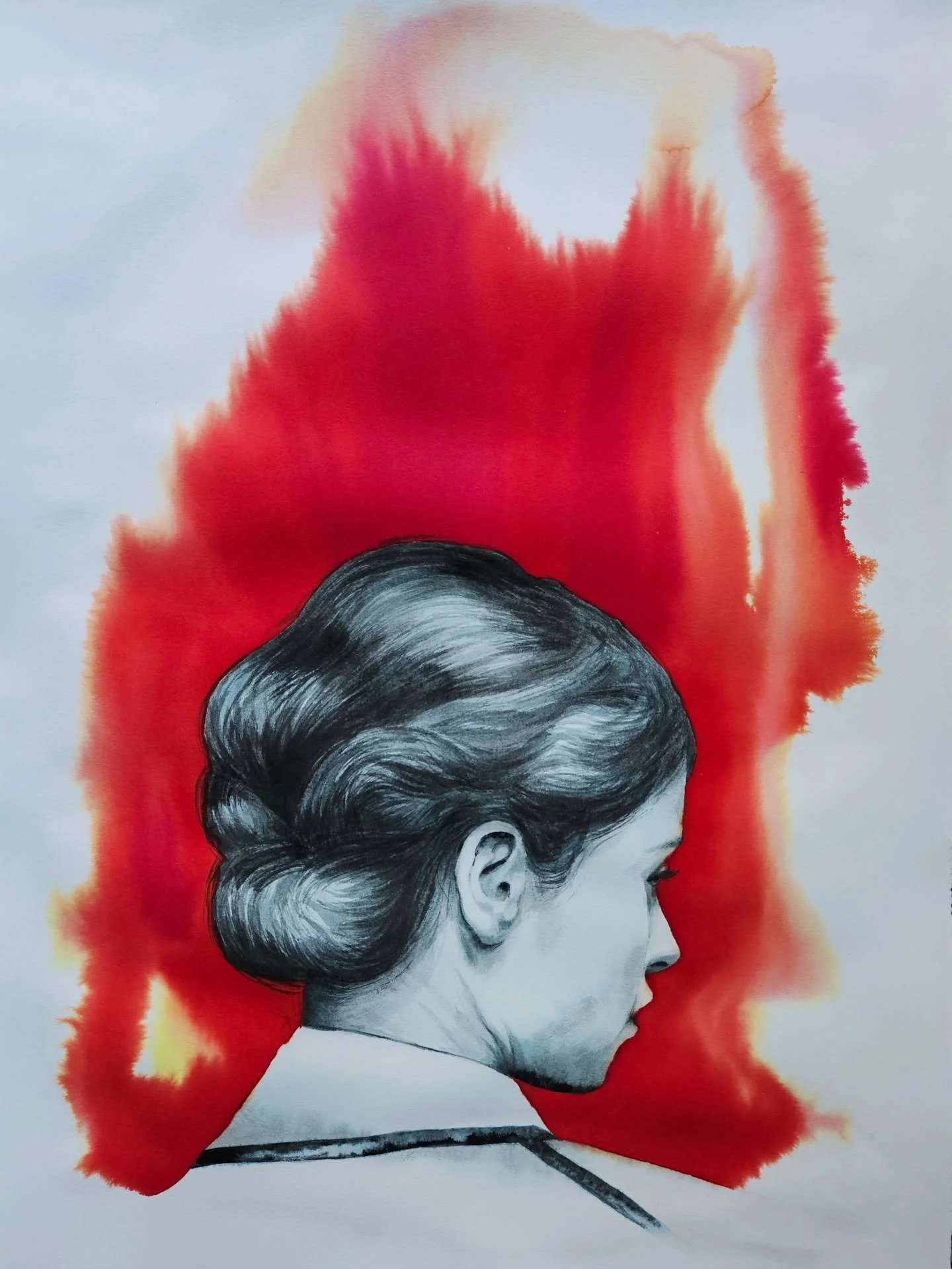 Foray No. 2 - a dipping of the toe back into painting world. 

I won't bore you this time with the thoughts that go through my head about what's good, what's bad, what I need to start doing and what I need to stop doing 😂

Lordy, it's noisy upstairs