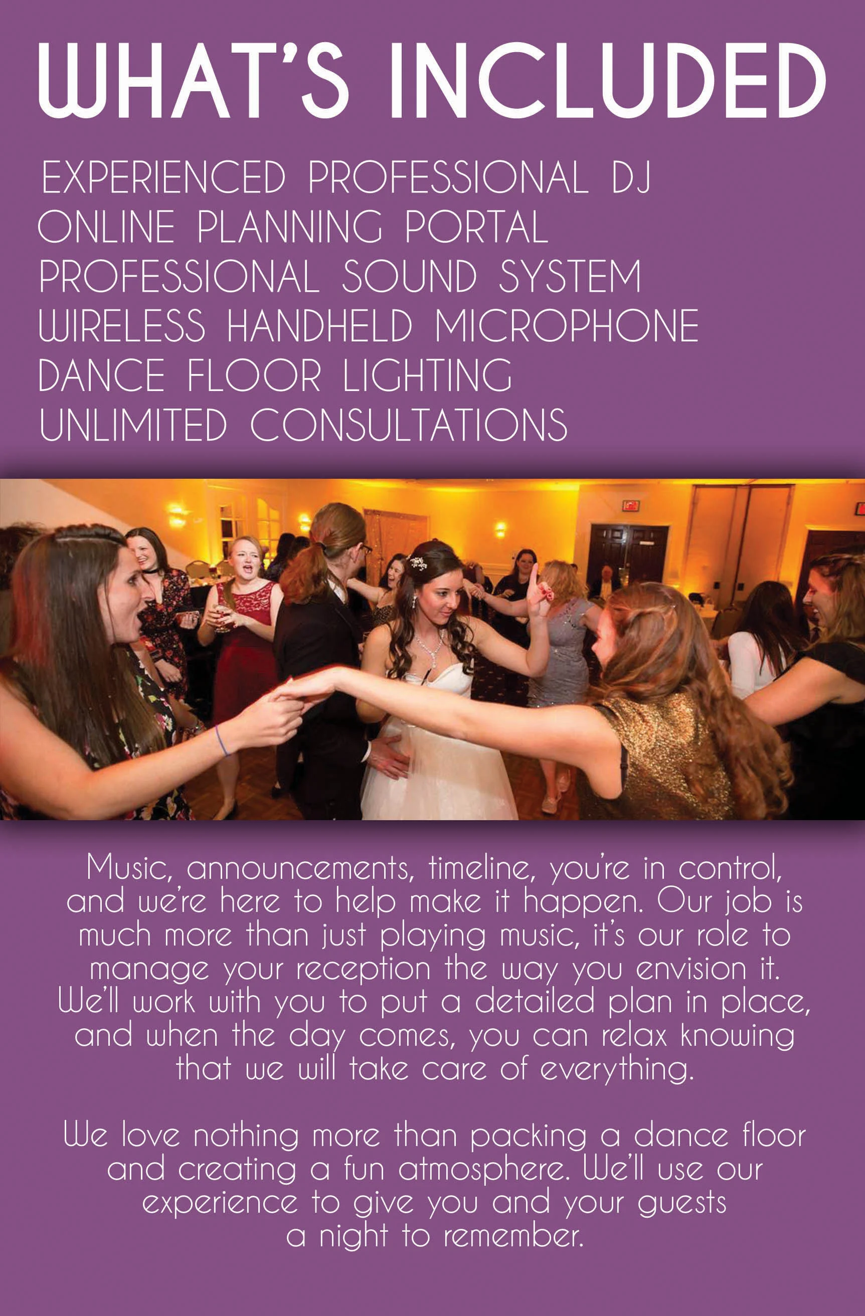 Reception DJs What's Included
