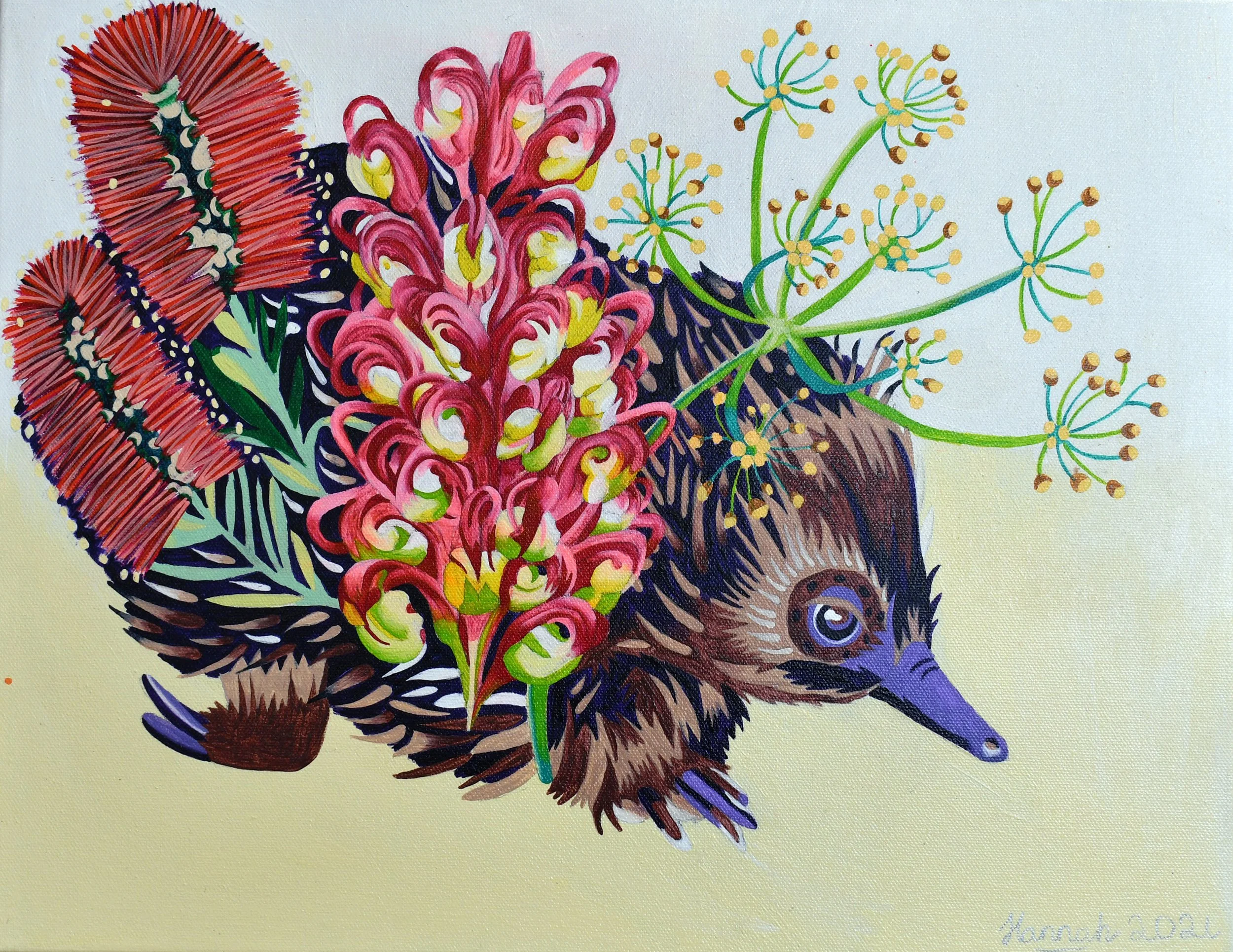 echidna with native flora _ HANNAH SUNITO.jpg