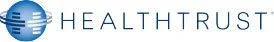 Health trust logo with blue globe and text