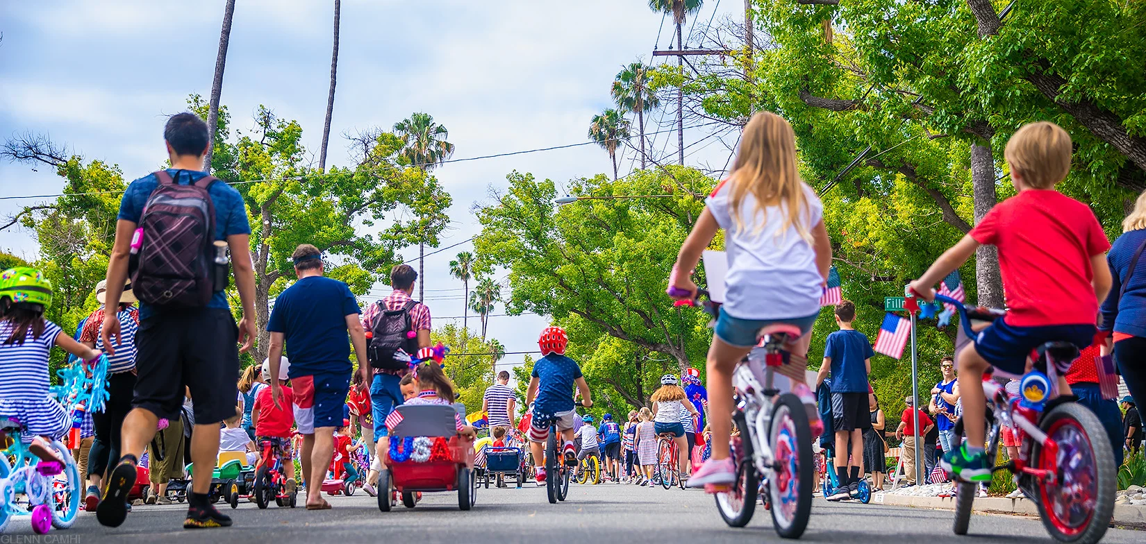 MHNA July 4th 2019 - Cyclists and Marchers - Glenn Camhi.jpg