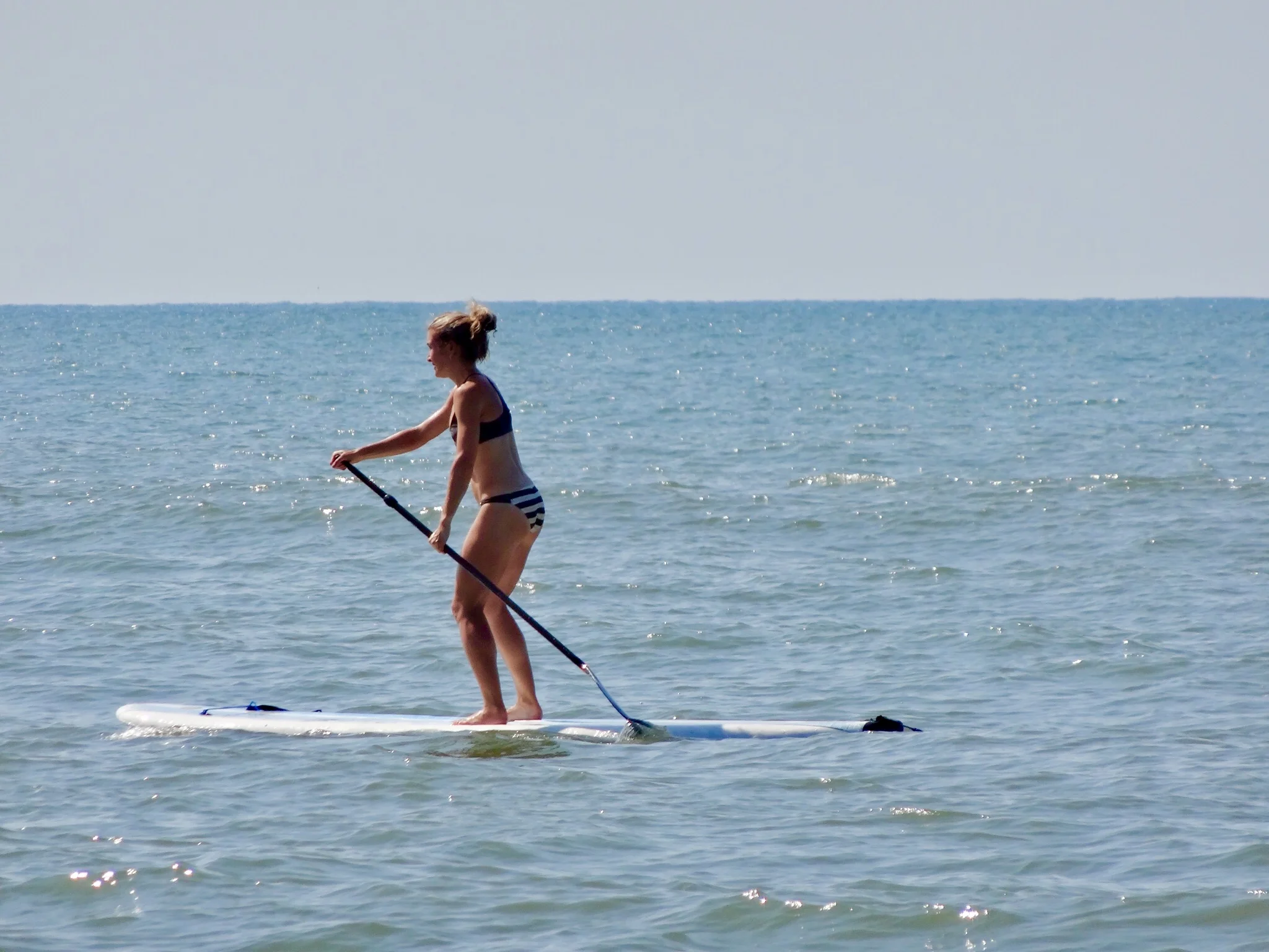 Paddling in the Atlantic Ocean