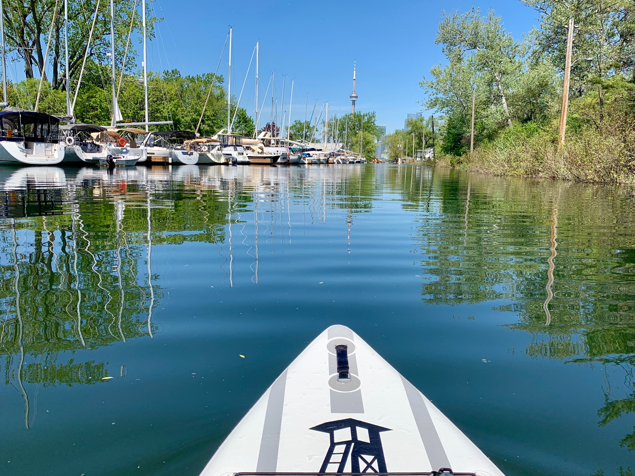 Paddling through the Toronto Islands