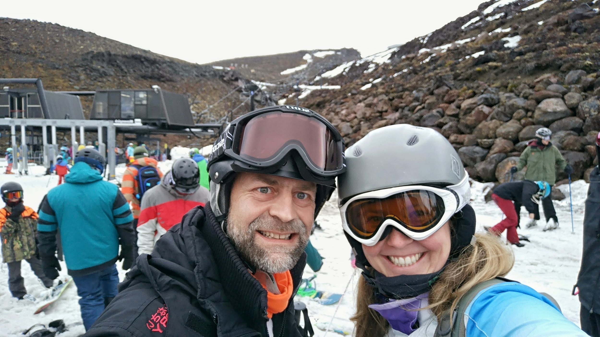Ready, set, ski! And still dry.