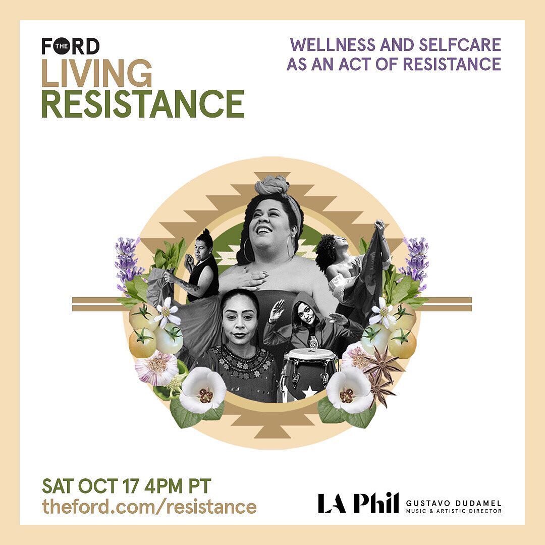 #repost @xicana_indigena catch this virtual event featuring our very own @la_yoselin &amp; @xicana_indigena this Saturday 🤎
・・・
Hello!! The Ford @thefordla is hosting their Ford Digital Festival, &ldquo;Living Resistance&rdquo; premiering on October