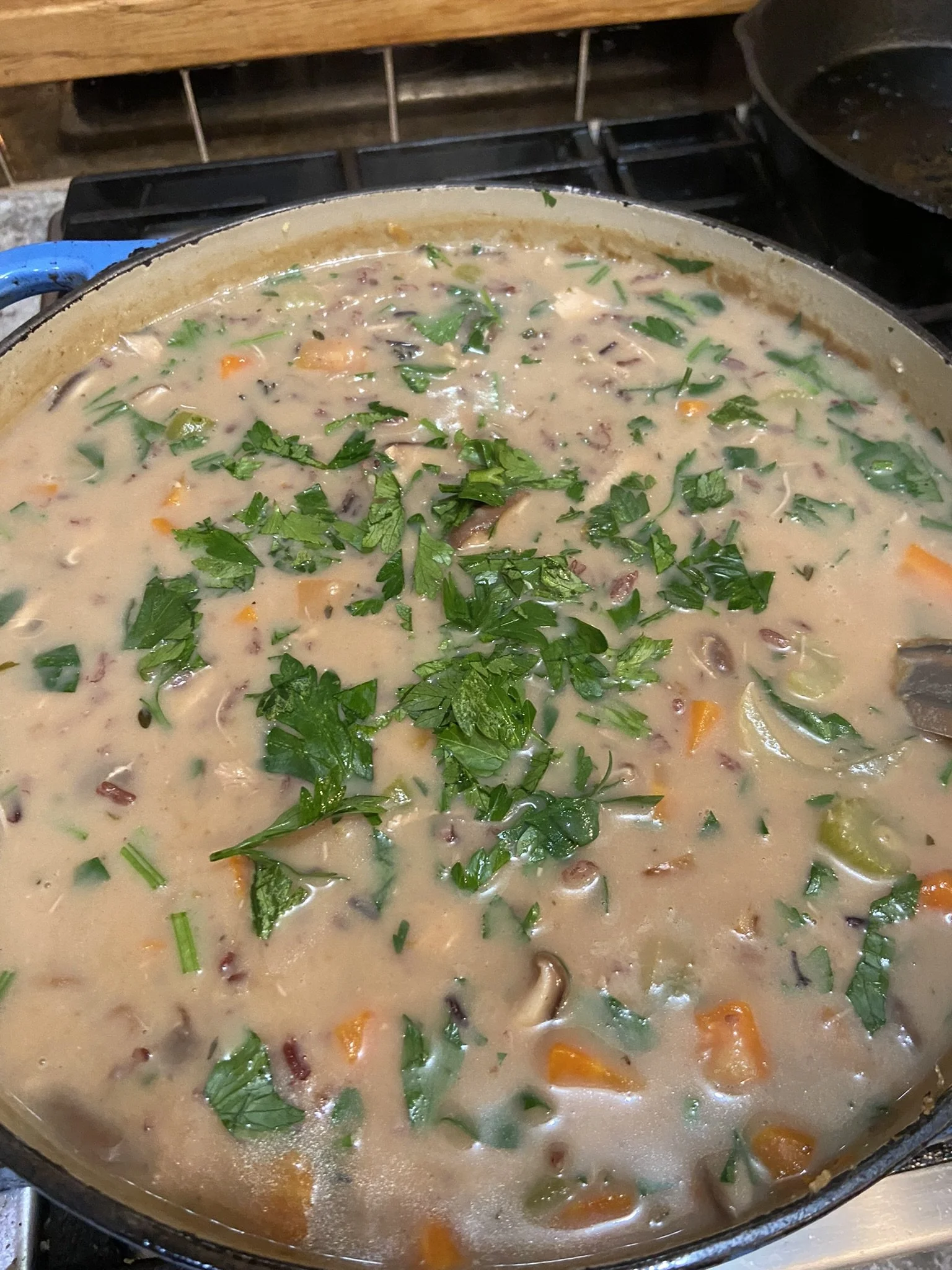 Creamy Turkey, Mushroom &amp; Wild Rice Soup