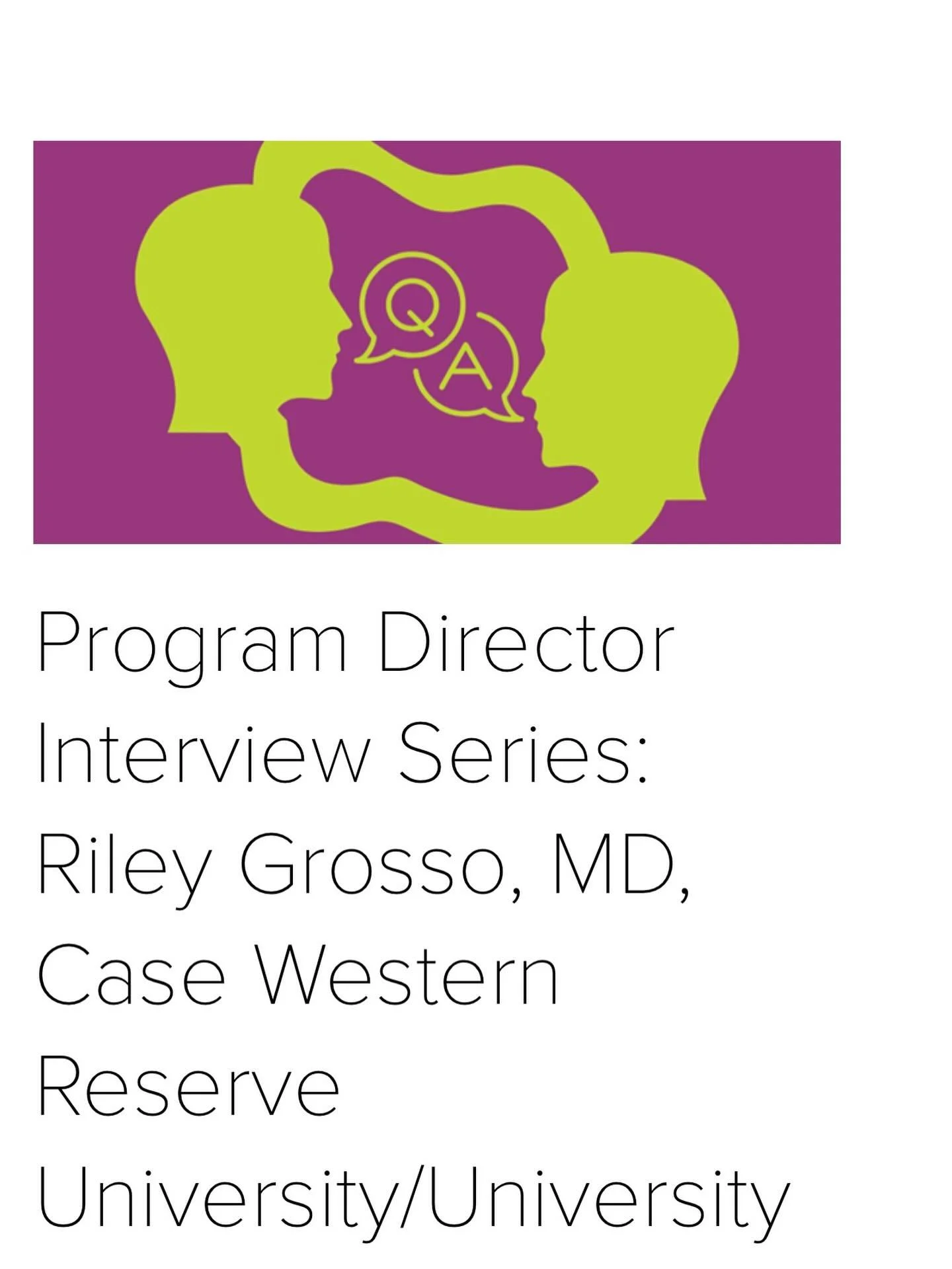 Celeb alert 💁&zwj;♀️ Our program director and fearless leader Dr. Riley Grosso did an interview with EMRA and they discussed all things from details about our program, her philosophy on training, what a program director looks for in an applicant, an
