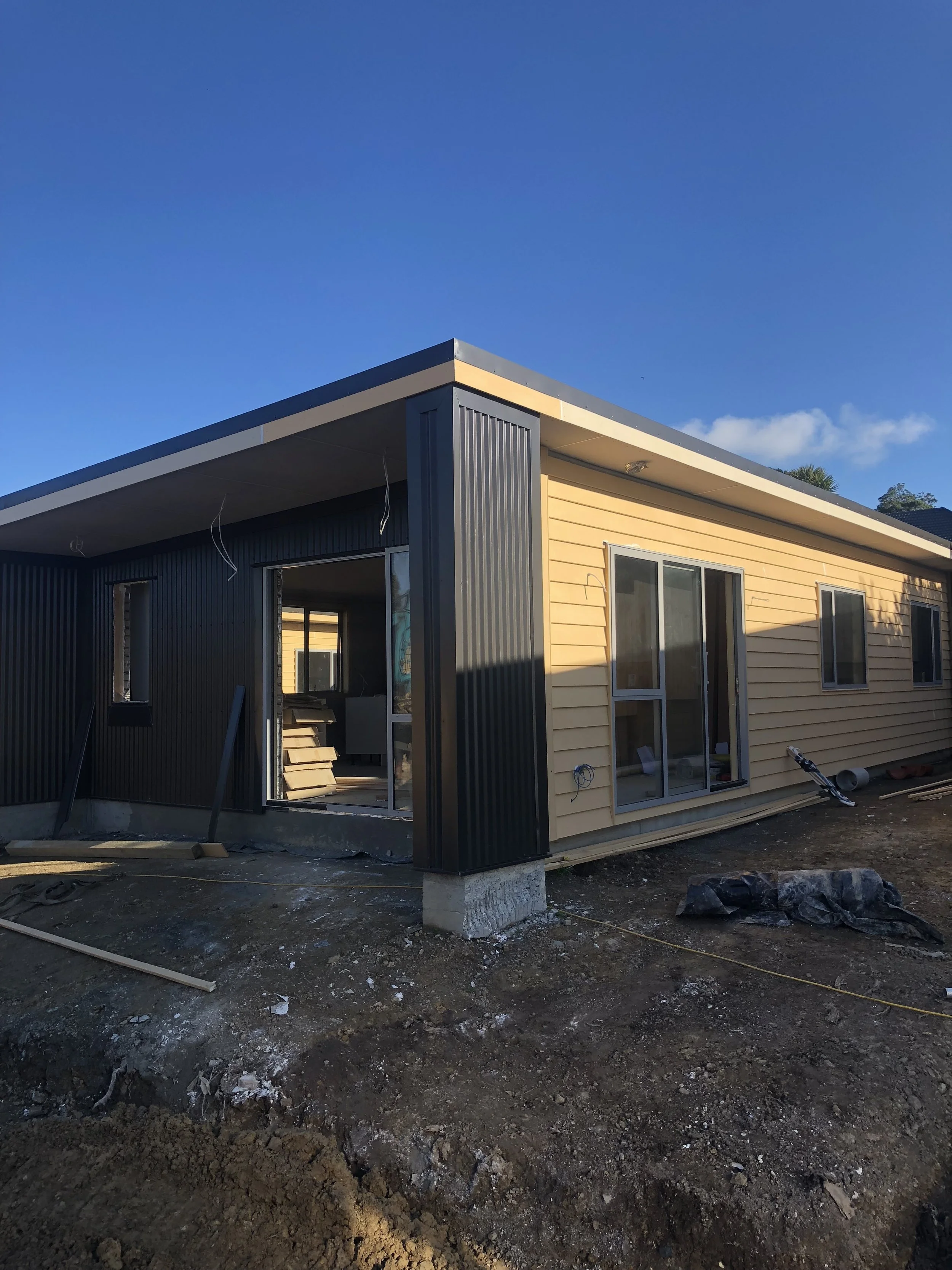 newly built house ready for new paint job. Jervis Bay, Gerringong, South Coast, Nowra