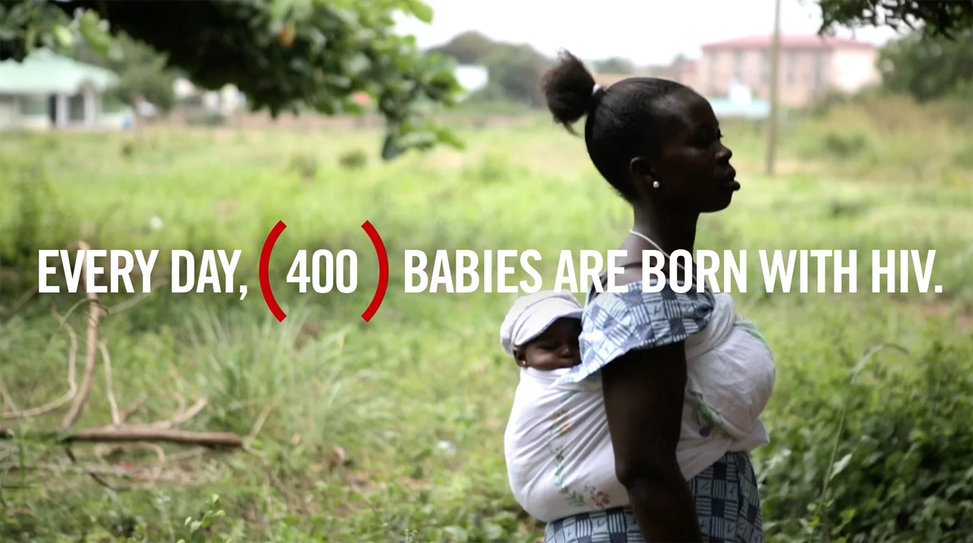 Thanks to life-saving medication, this HIV+ mother has given birth to an HIV- baby.