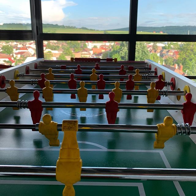 Football table with a view #mures #lateral #software #foosball