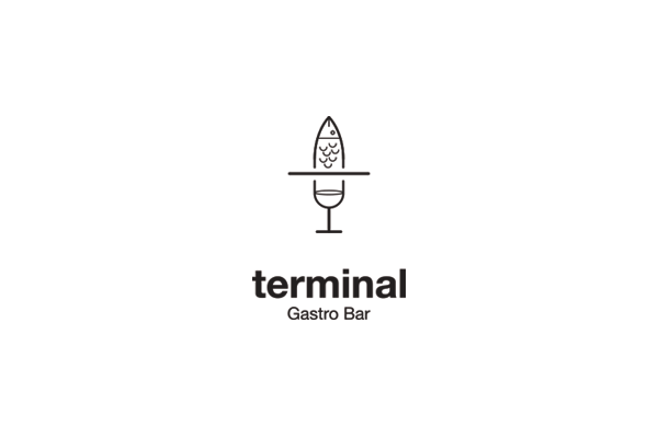 In terms of transportation, terminal is a point or a line where passengers transfer from one kind of transport to another, for example, from ground transportation to an air transportation. Following the same analogy, in this particular case 'terminal' can be explained as a fine line between eating and drinking. 