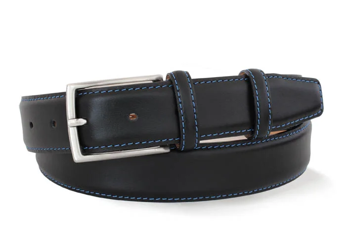 3751 black/blue- calf skin