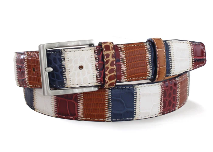 1620 blue/bordeaux/tan/white - Patchwork