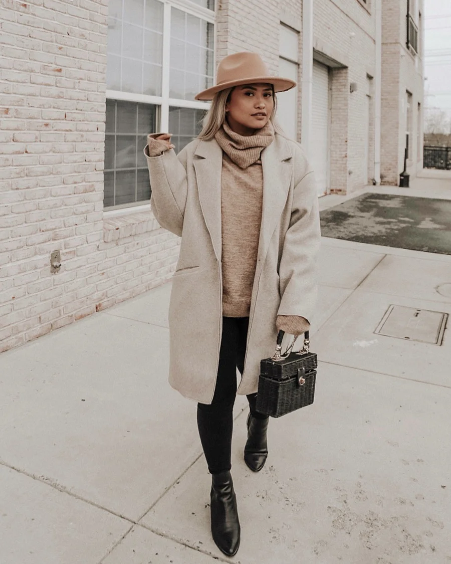 zara wide lapel coat