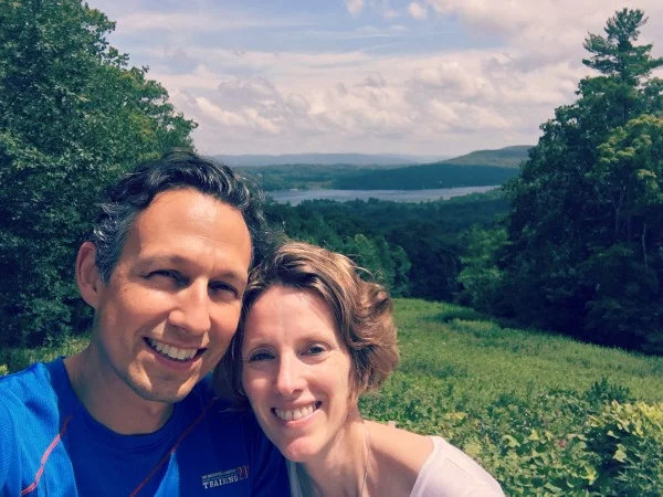On couple's retreat at Kripalu Center, July 2018