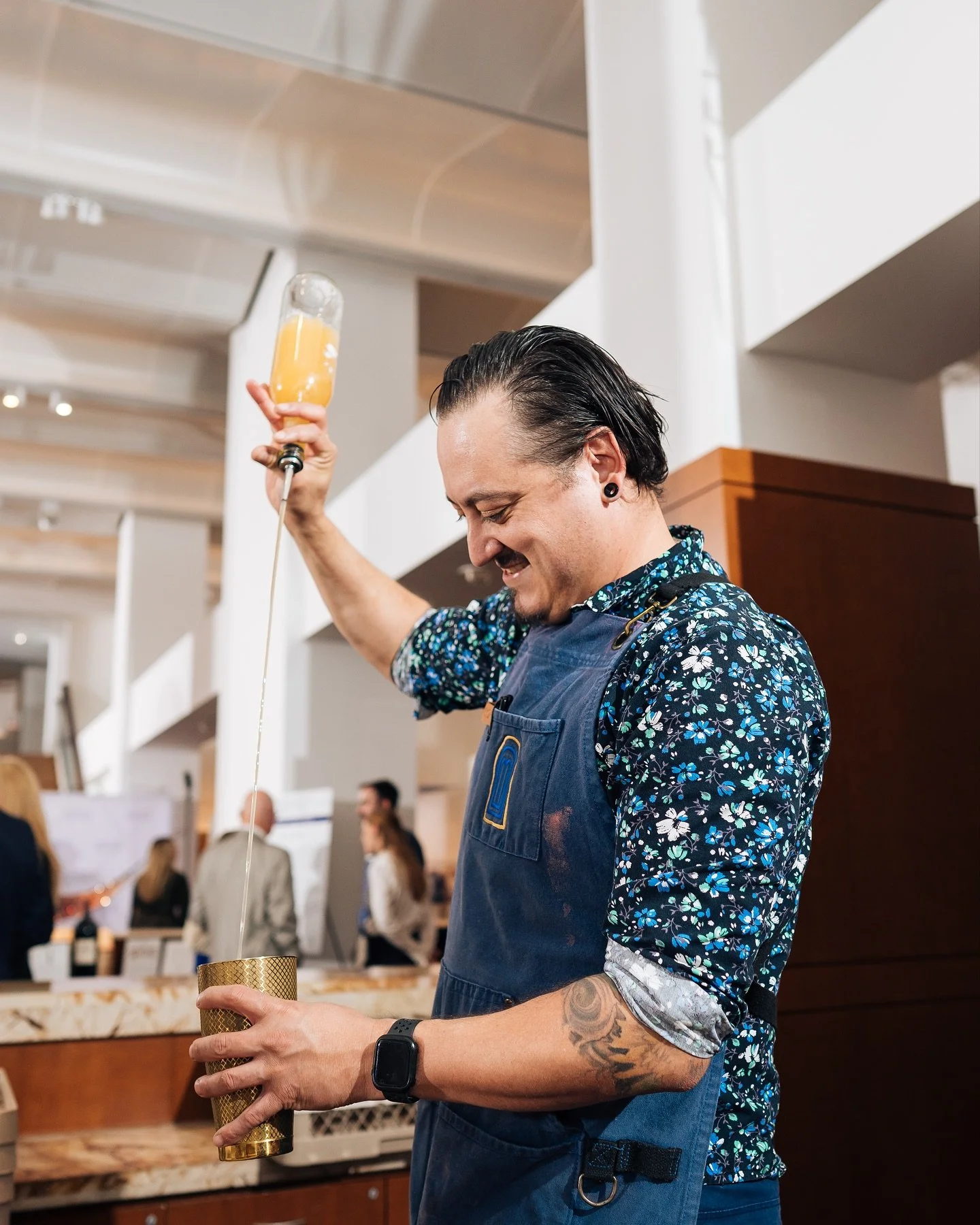 While we enjoyed the delicious #wines from @marchesifrescobaldi at our 12th Annual @wellsfargo Kickoff, we also sipped on a delicious #cocktail during the welcome reception! 

We were thrilled to feature one of Charlotte&rsquo;s top #mixologists, Mik