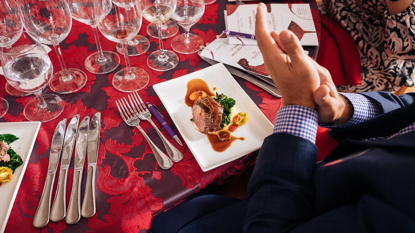 A huge thank you to Chef @bruceschler &amp; Leslie Schlernitzauer of @porcupineprovisions for the exquisite four-course #dinner served at our 12th Annual @wellsfargo Kickoff held at @fftcarolinas! From the first bite to the last, every course showcas