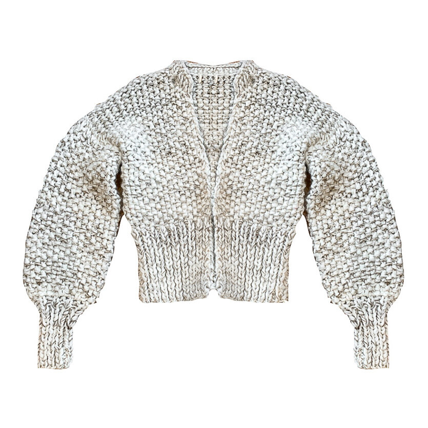 Wool Crop Cardigan