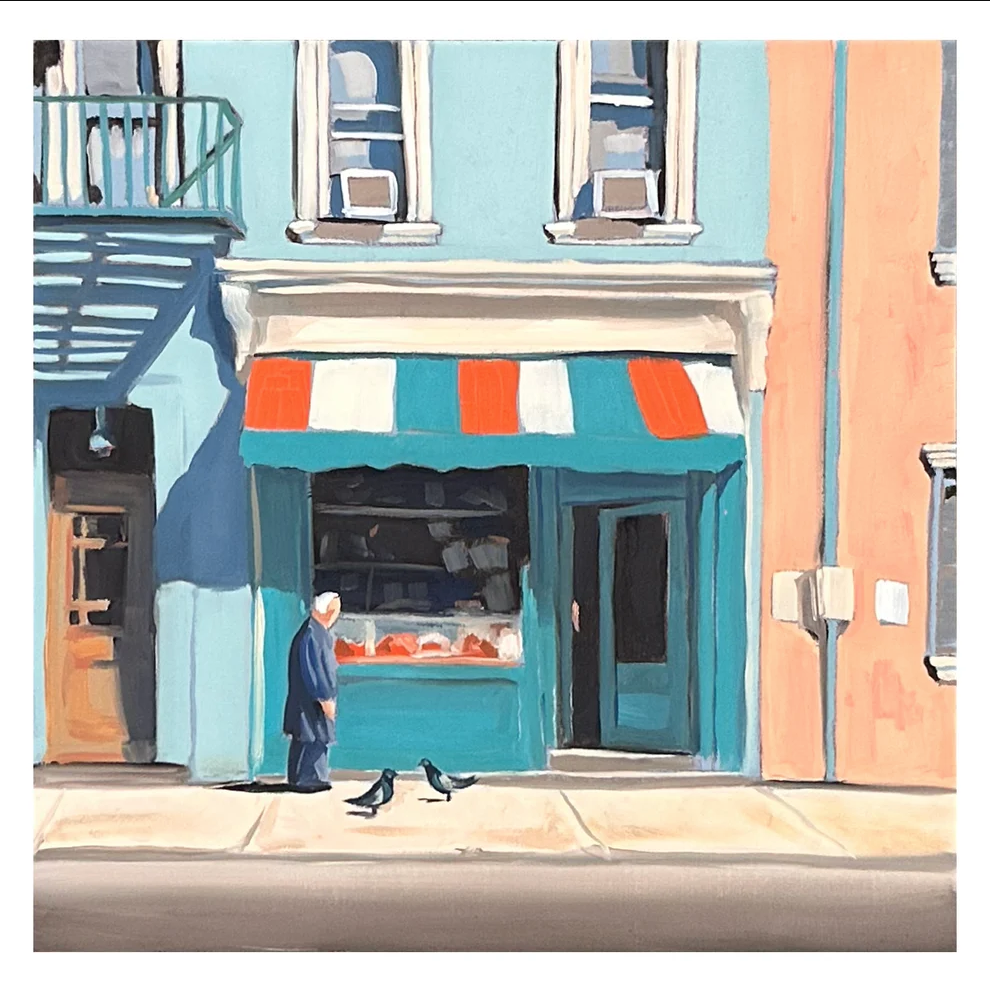 Arthur Avenue, Blue and Pink Storefront